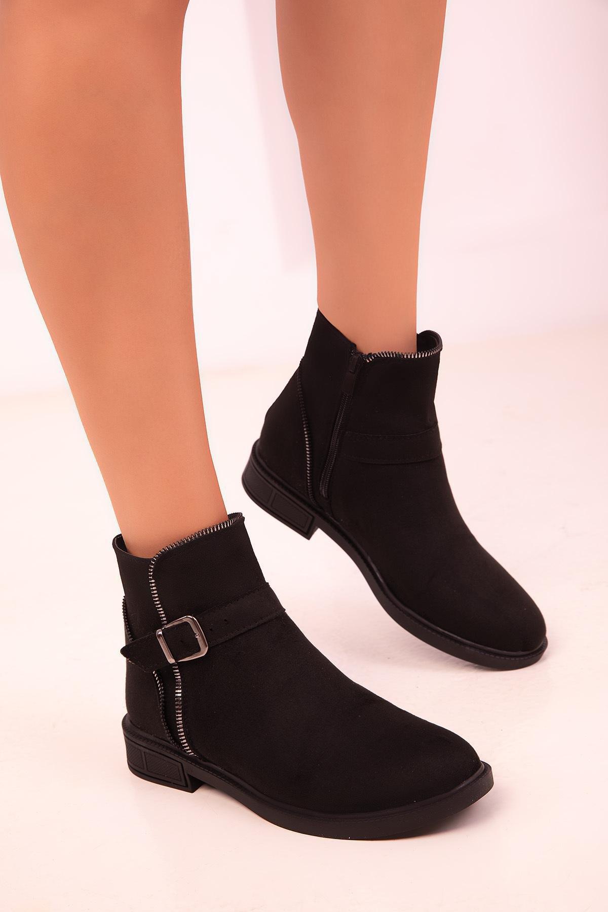 Black Suede Boots, C101_2531, large image number 2