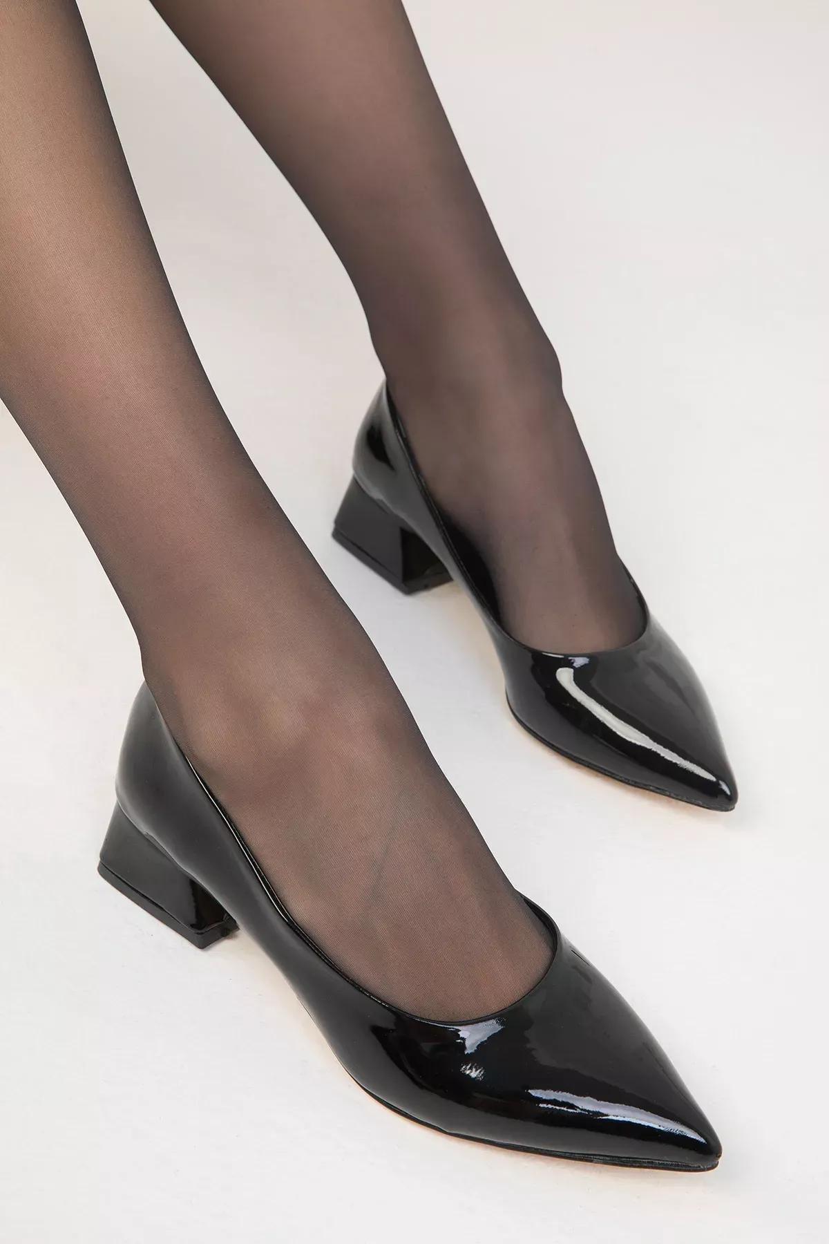 Black Patent Leather Heels, C101_2071, large image number 0