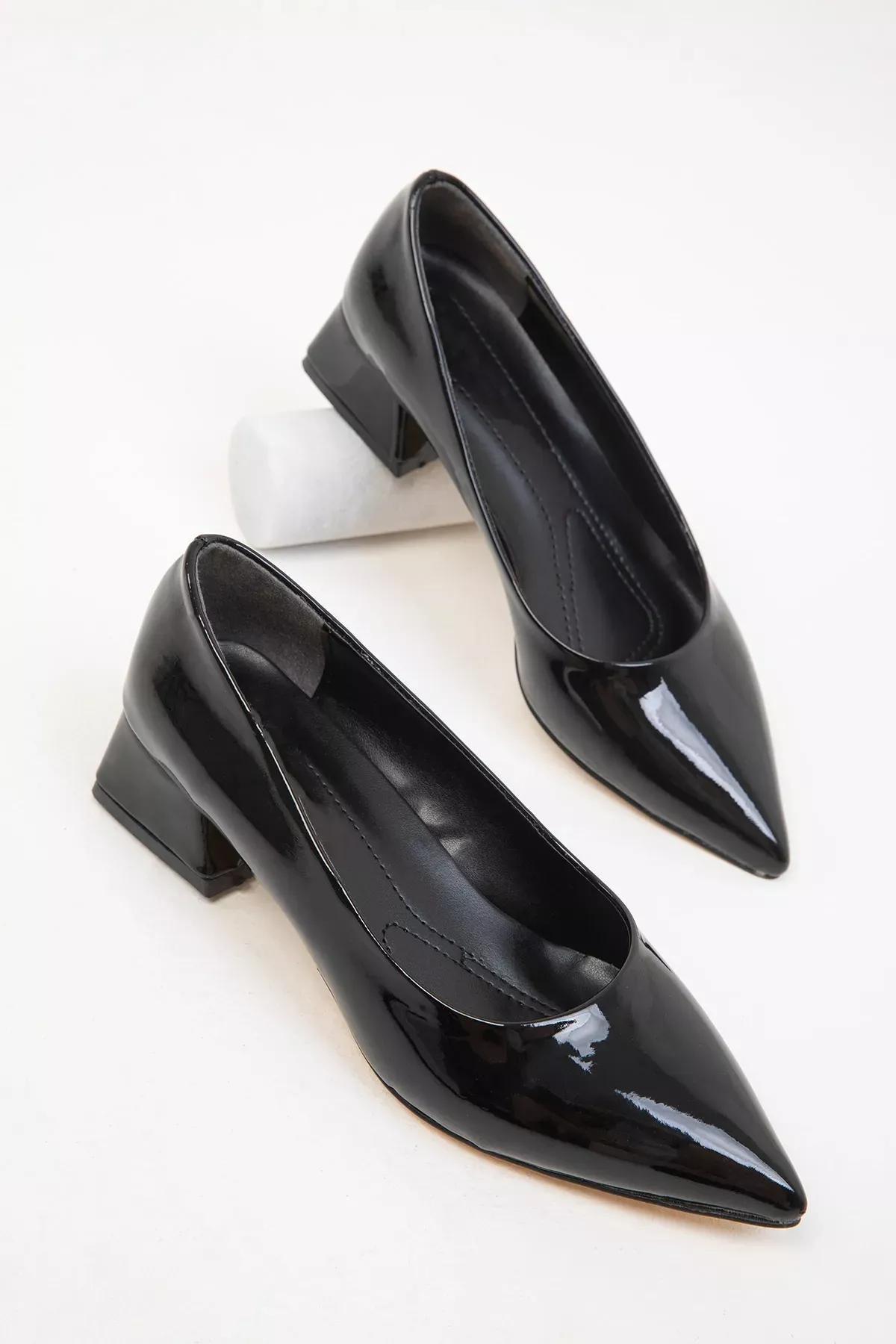 Black Patent Leather Heels, C101_2071, large image number 1