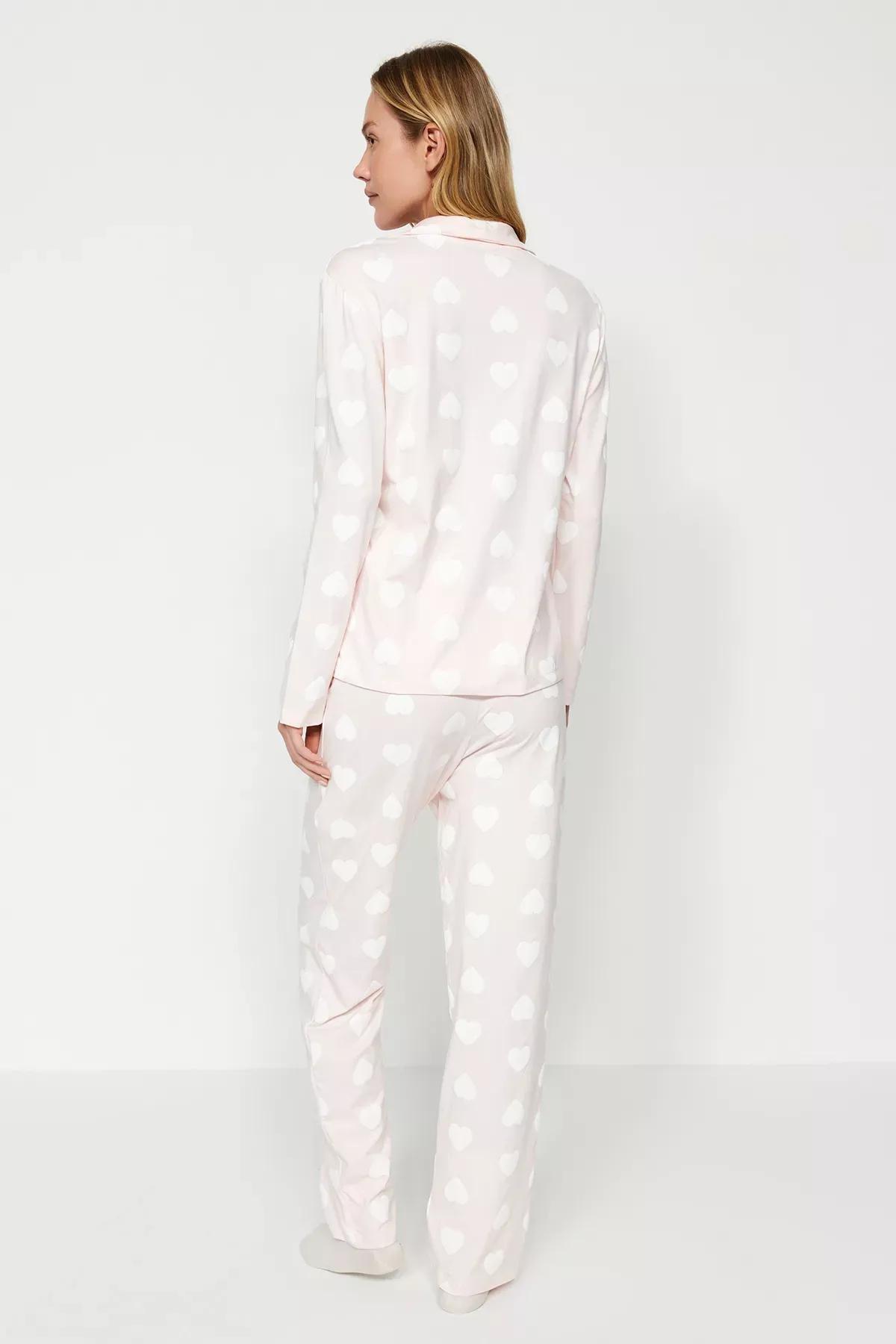 Pink Heart Puff Pyjama Set, POWDER, large image number 4