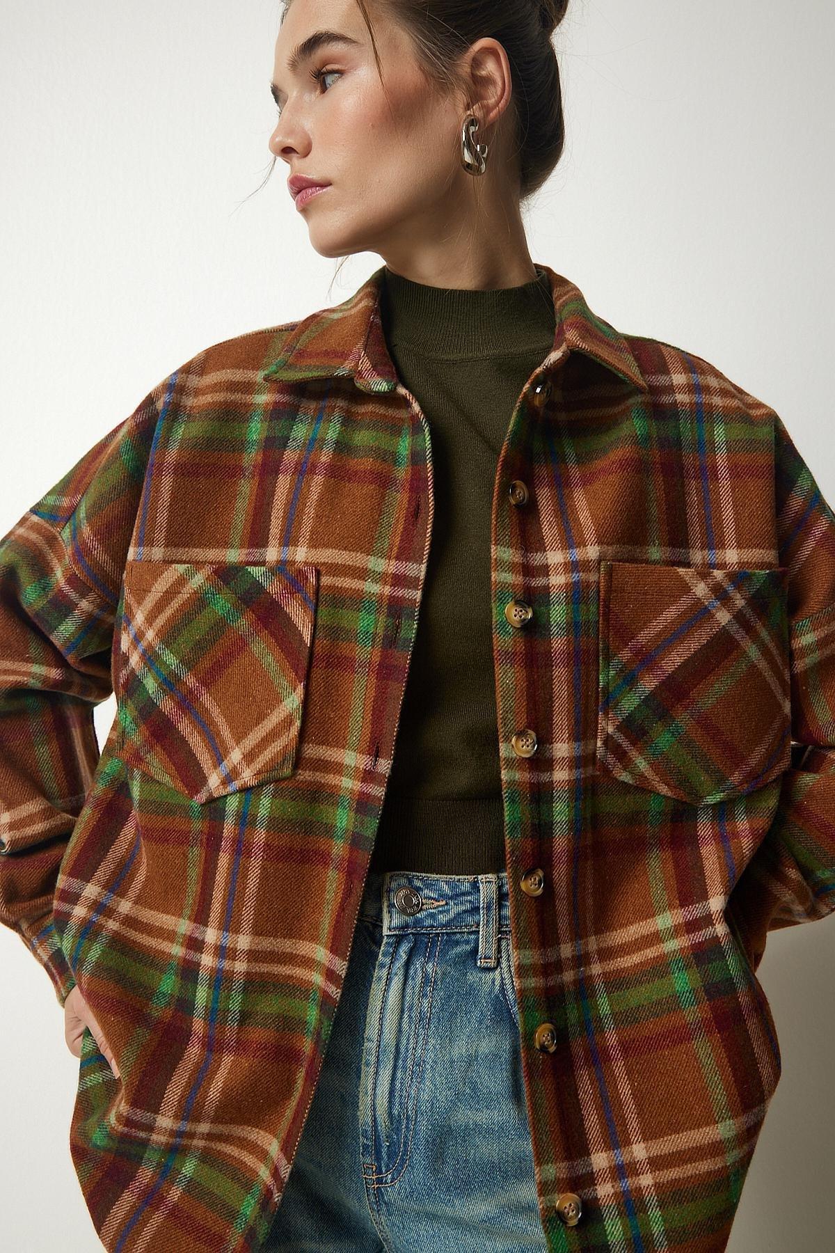 Green Oversize Lumberjack Shirt, C101_1450, large image number 2