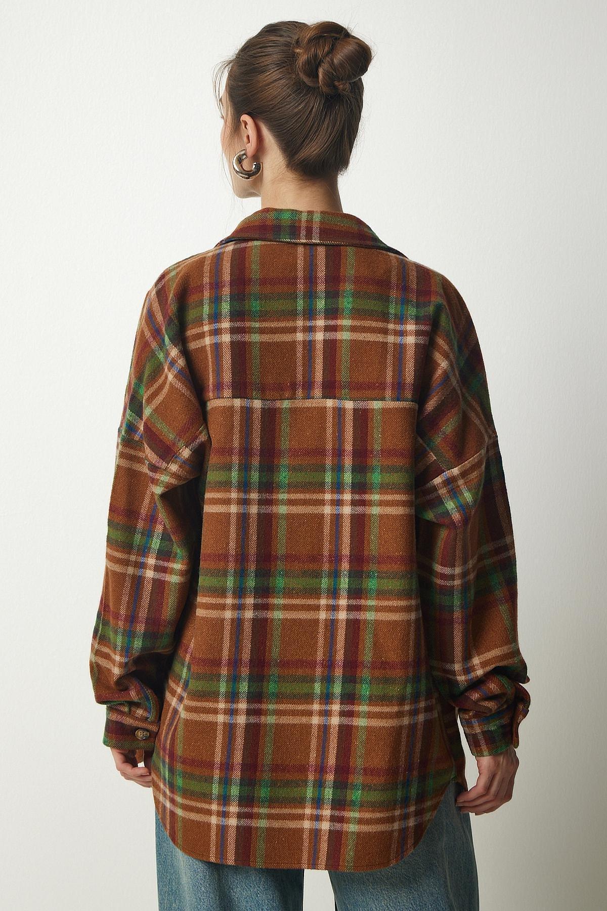 Green Oversize Lumberjack Shirt, C101_1450, large image number 4