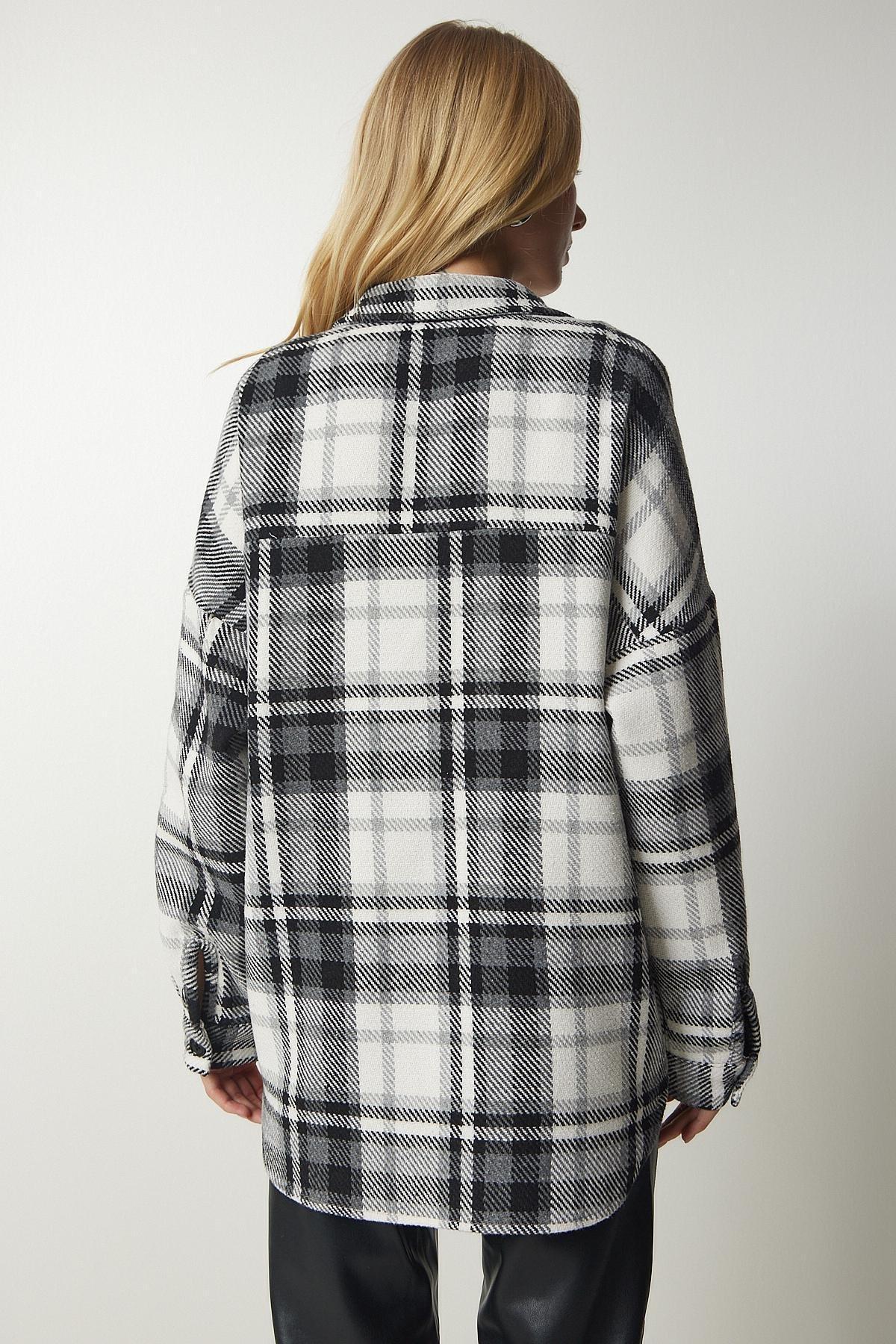 Happiness Istanbul - Multicolour Oversize Lumberjack Shirt