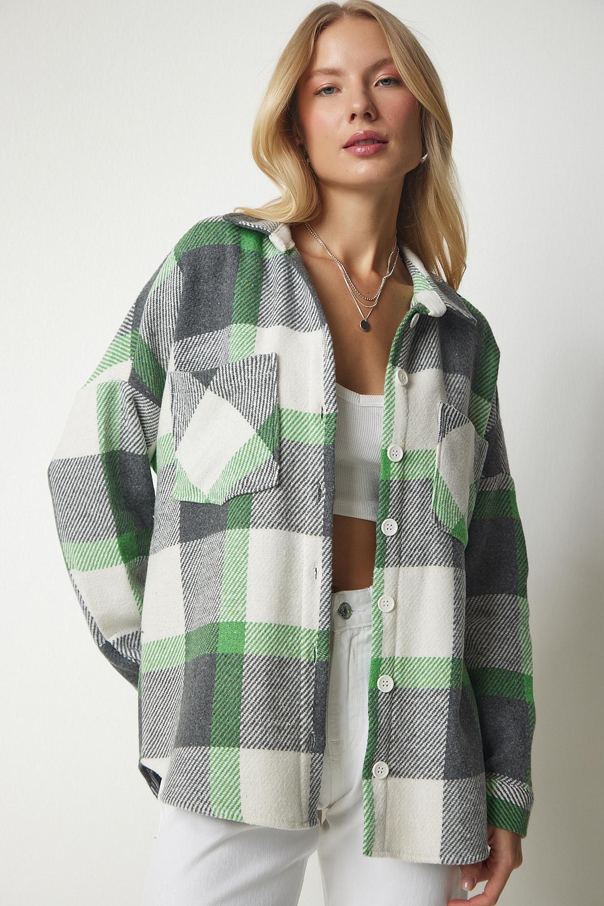 Multicolour Patterned Oversize Lumberjack Shirt, , large image number 2