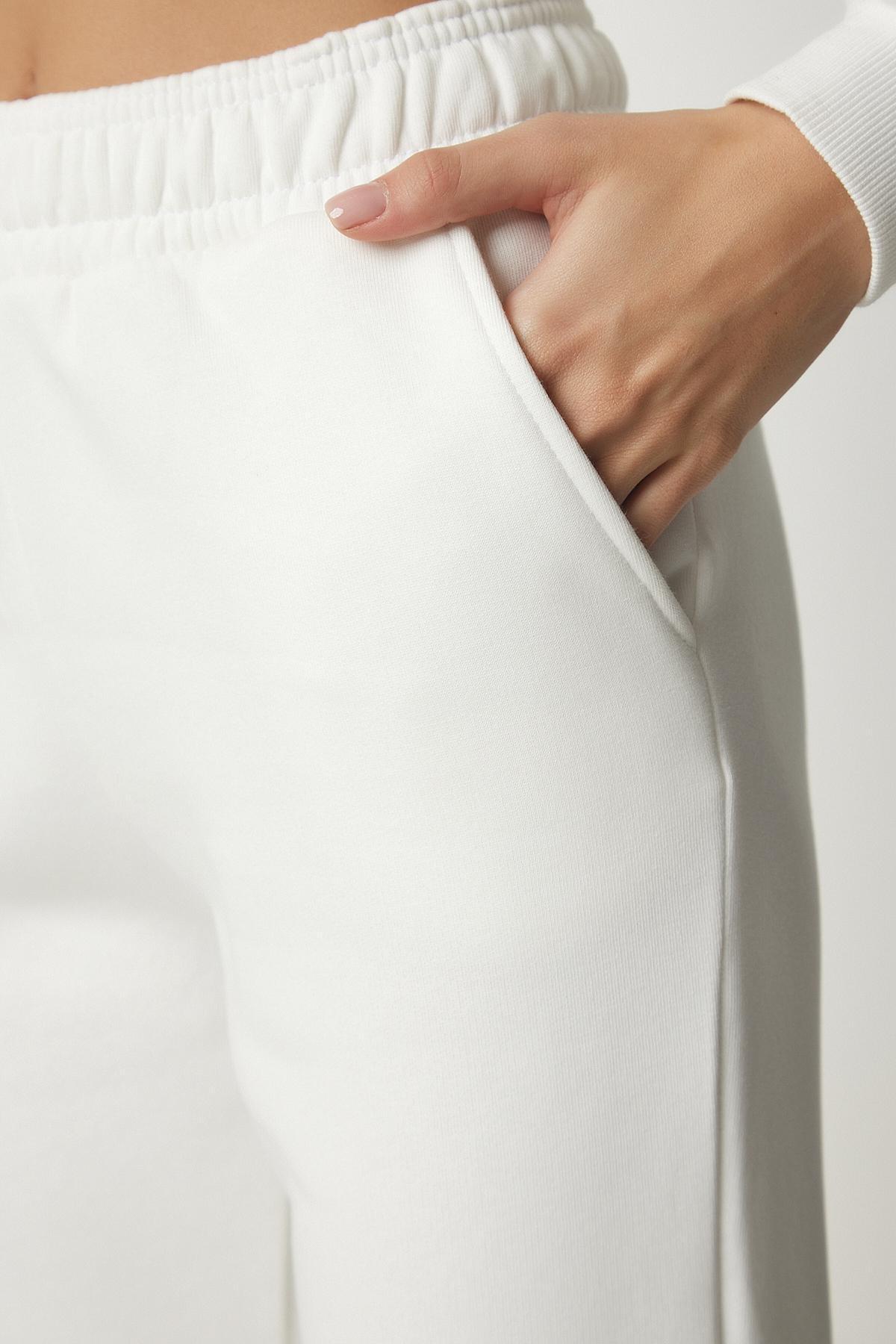 Ecru Zippered Printed Raspberry Tracksuit Set, Ecru, large image number 5