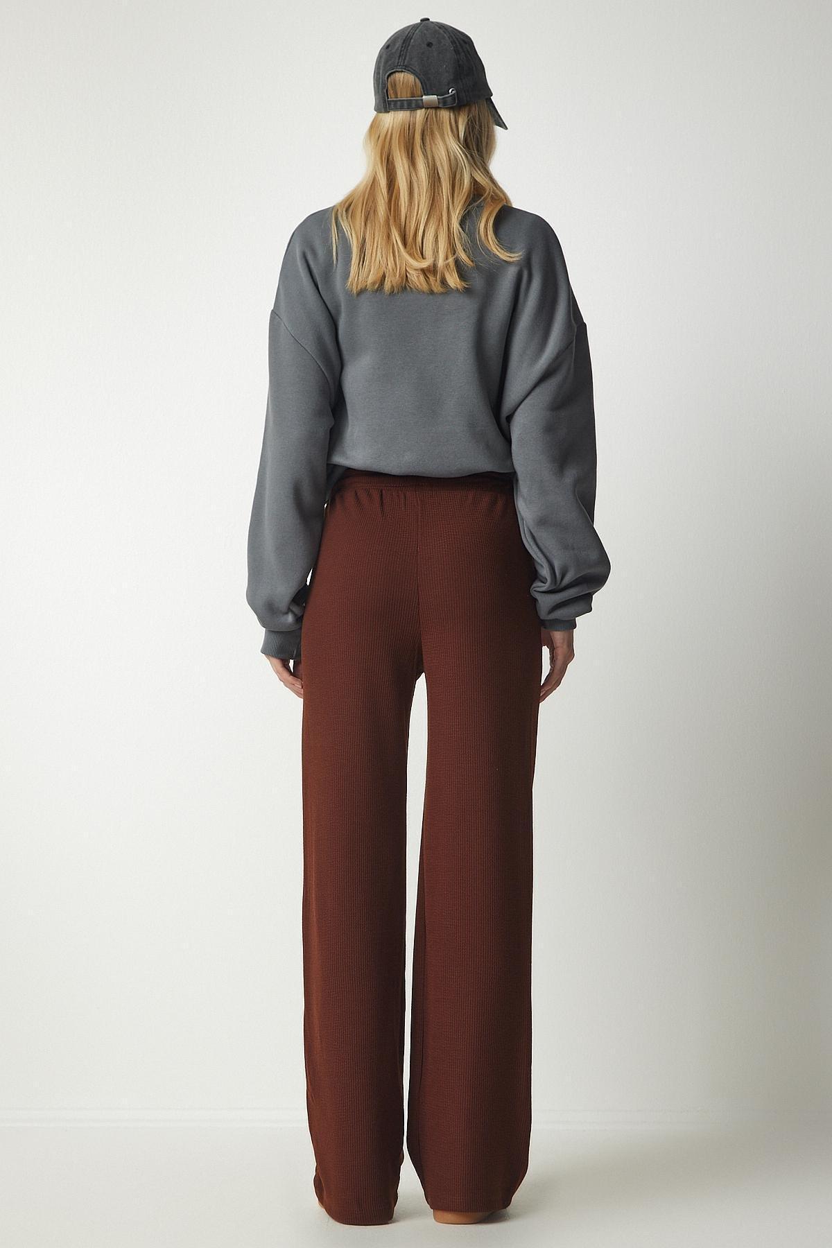 Happiness Istanbul - Brown Camisole Pocket Sweatpants