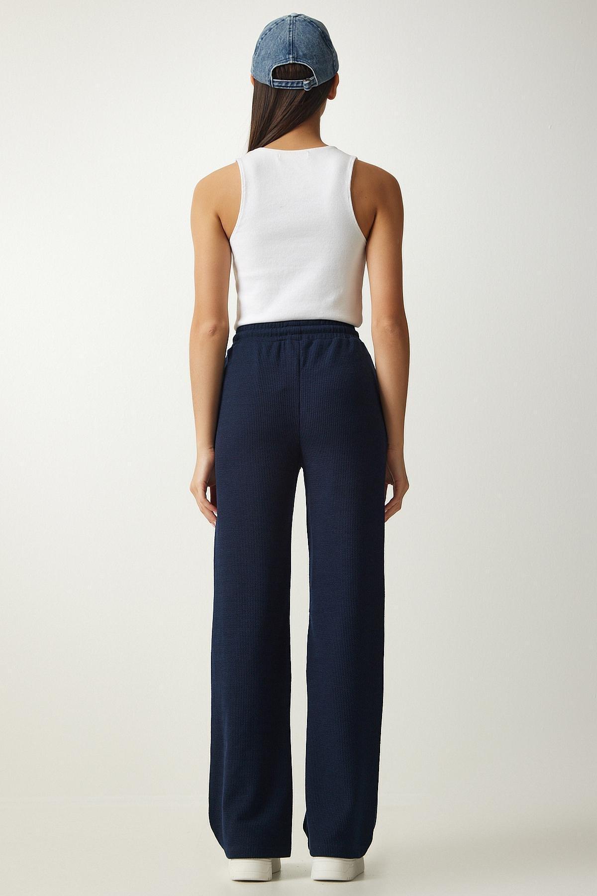 Navy Camisole Pocket Sweatpants, , large image number 4