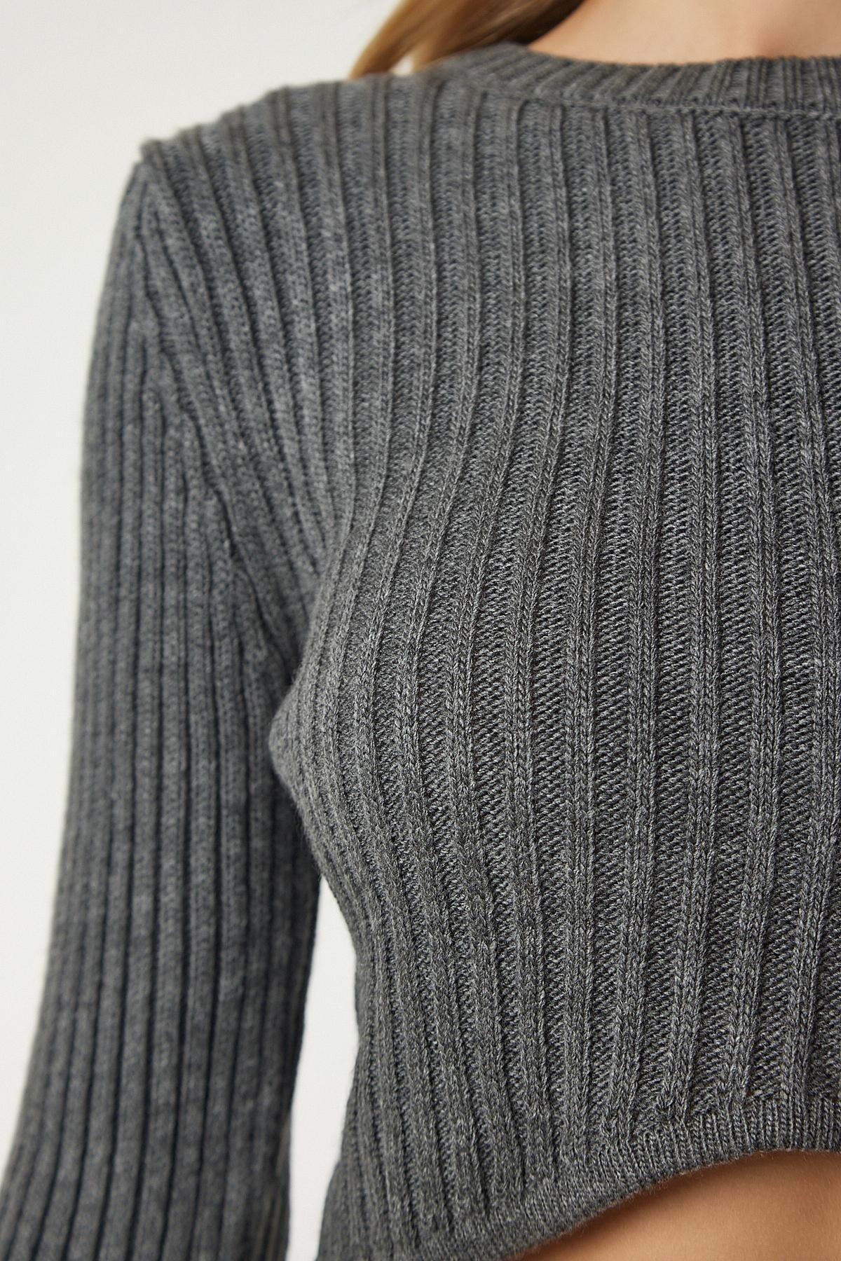 Grey Ribbed Co-Ord Set, C101_1573, large image number 4