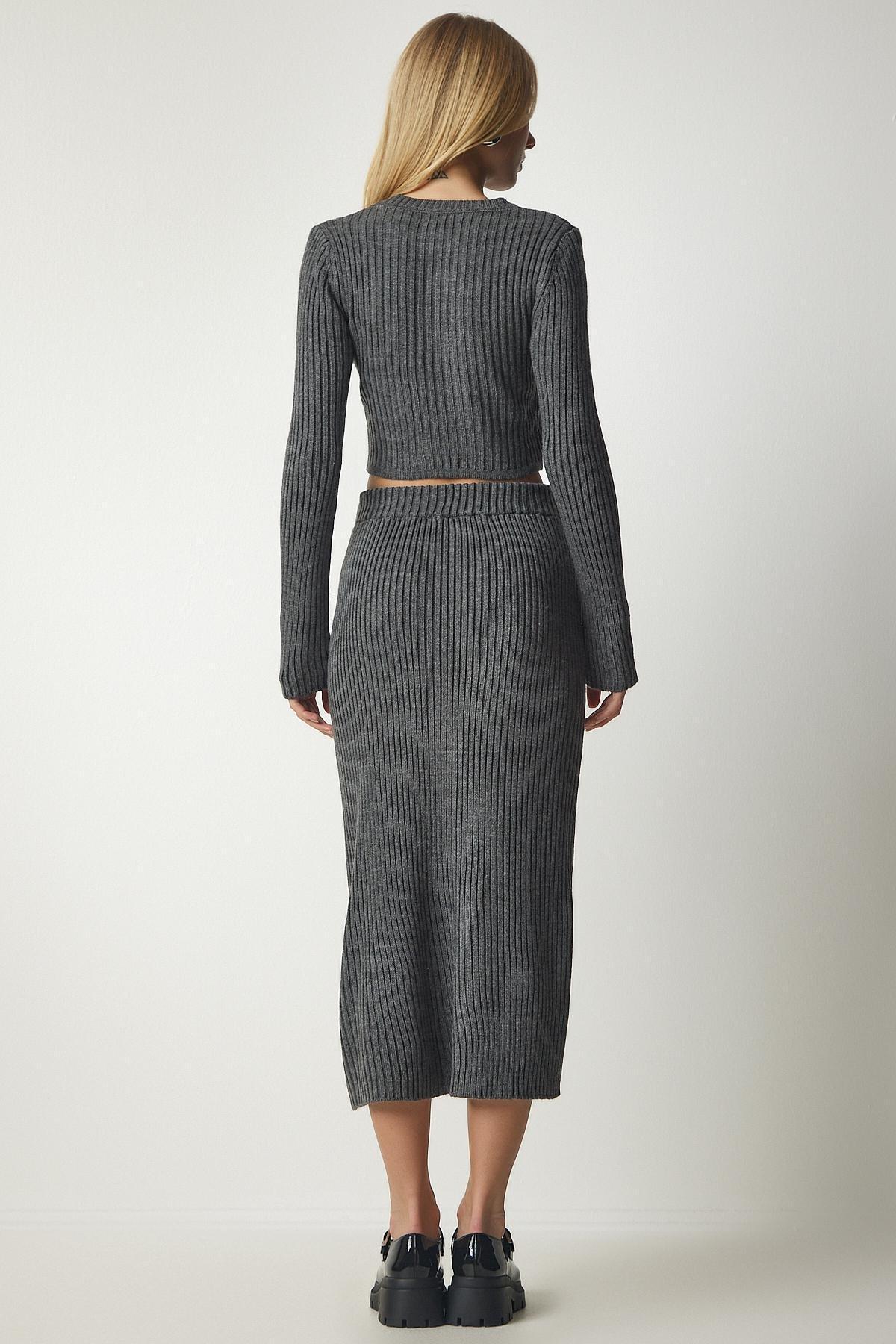 Grey Ribbed Co-Ord Set, C101_1573, large image number 6