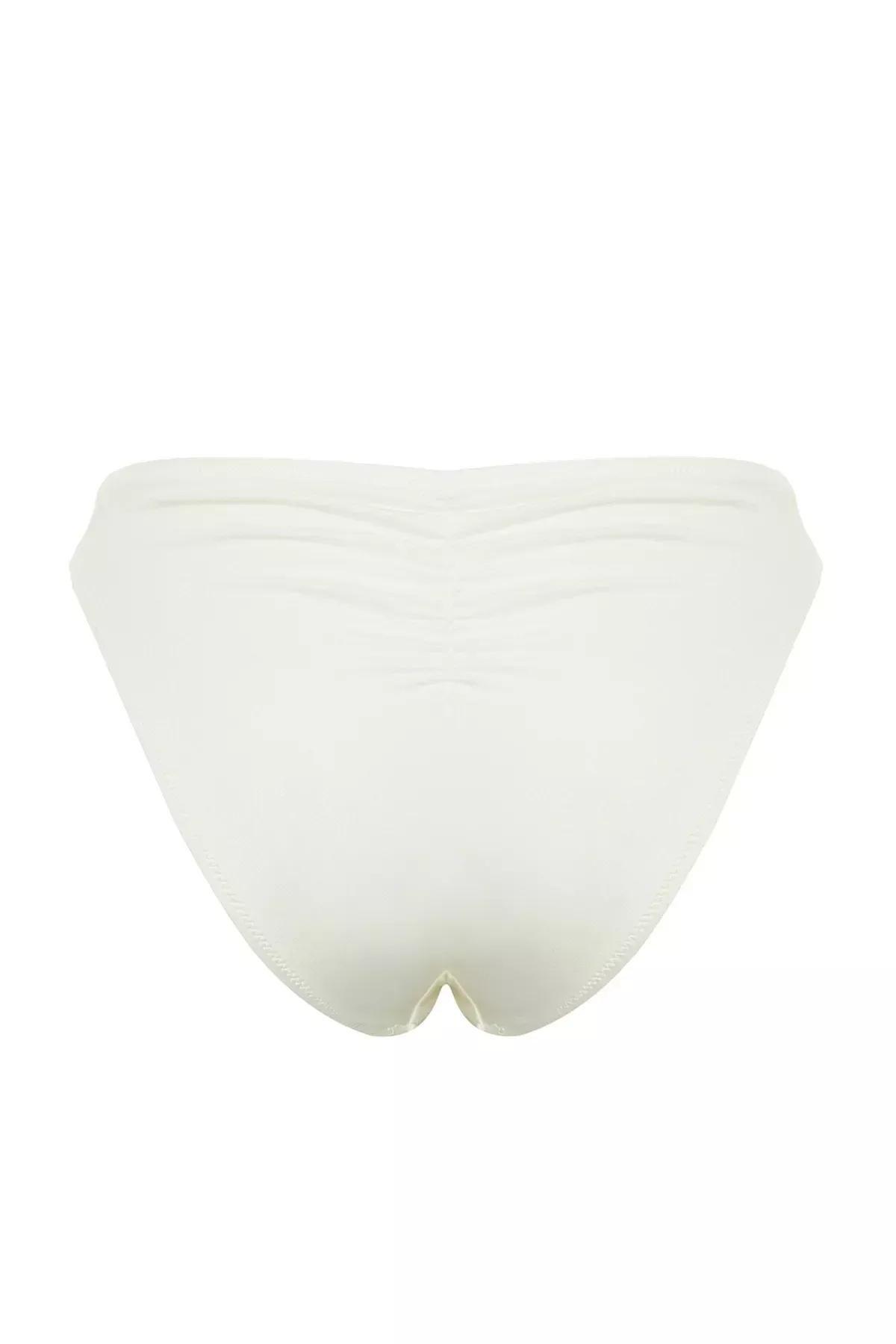 قطعة بيكيني سفلية بقصة عادية بقصة ساق مرتفعة، كريمي, C101_1635, large image number 7