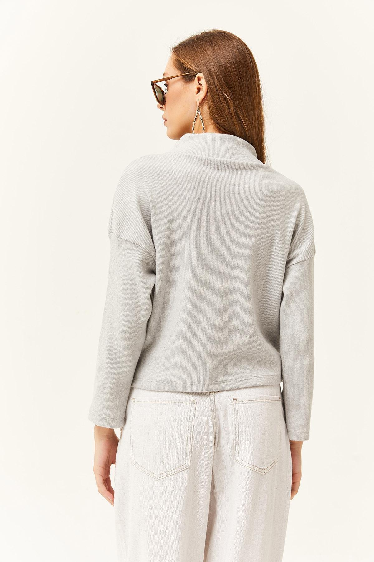 Light Gray Cropped Sweater, C101_1763, large image number 3