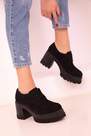 SOHO - Black Suede Womens Casual Shoes 18413