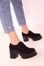 SOHO - Black Suede Womens Casual Shoes 18413