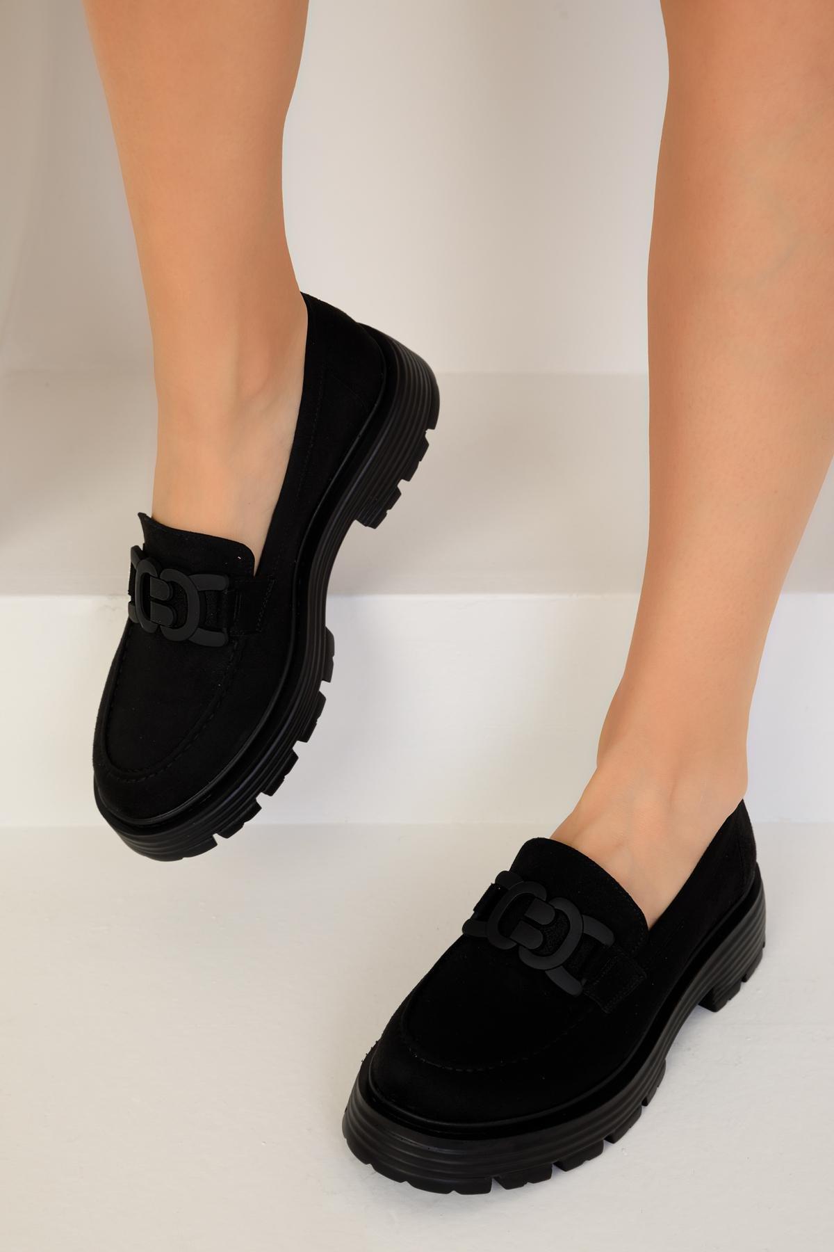 Black Suede Casual Shoes, C101_2531, large image number 2