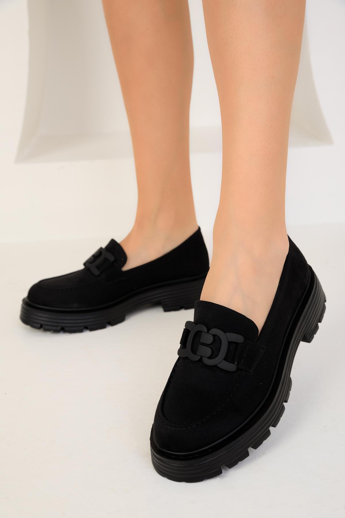 SOHO - Black Suede Casual Shoes