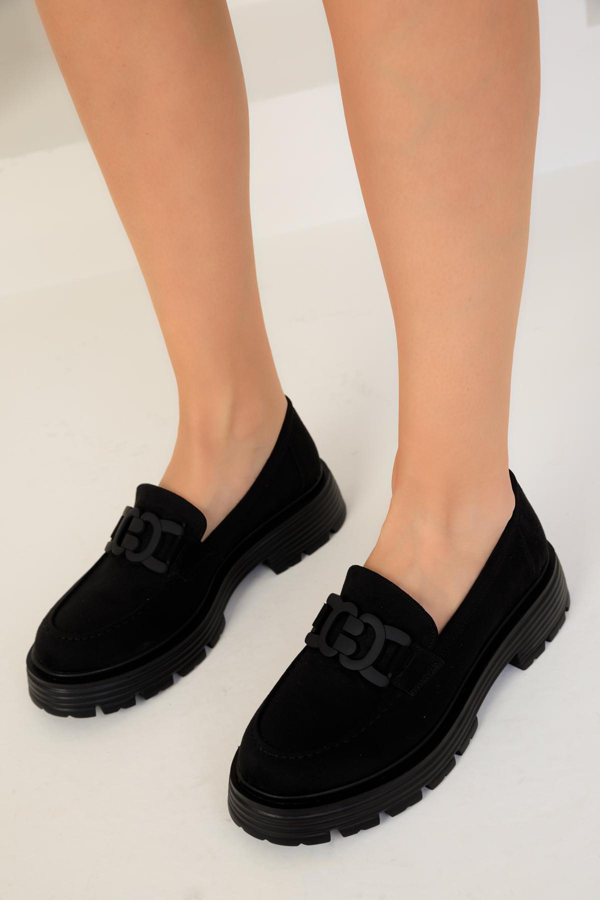 Black Suede Casual Shoes, C101_2531, large image number 4
