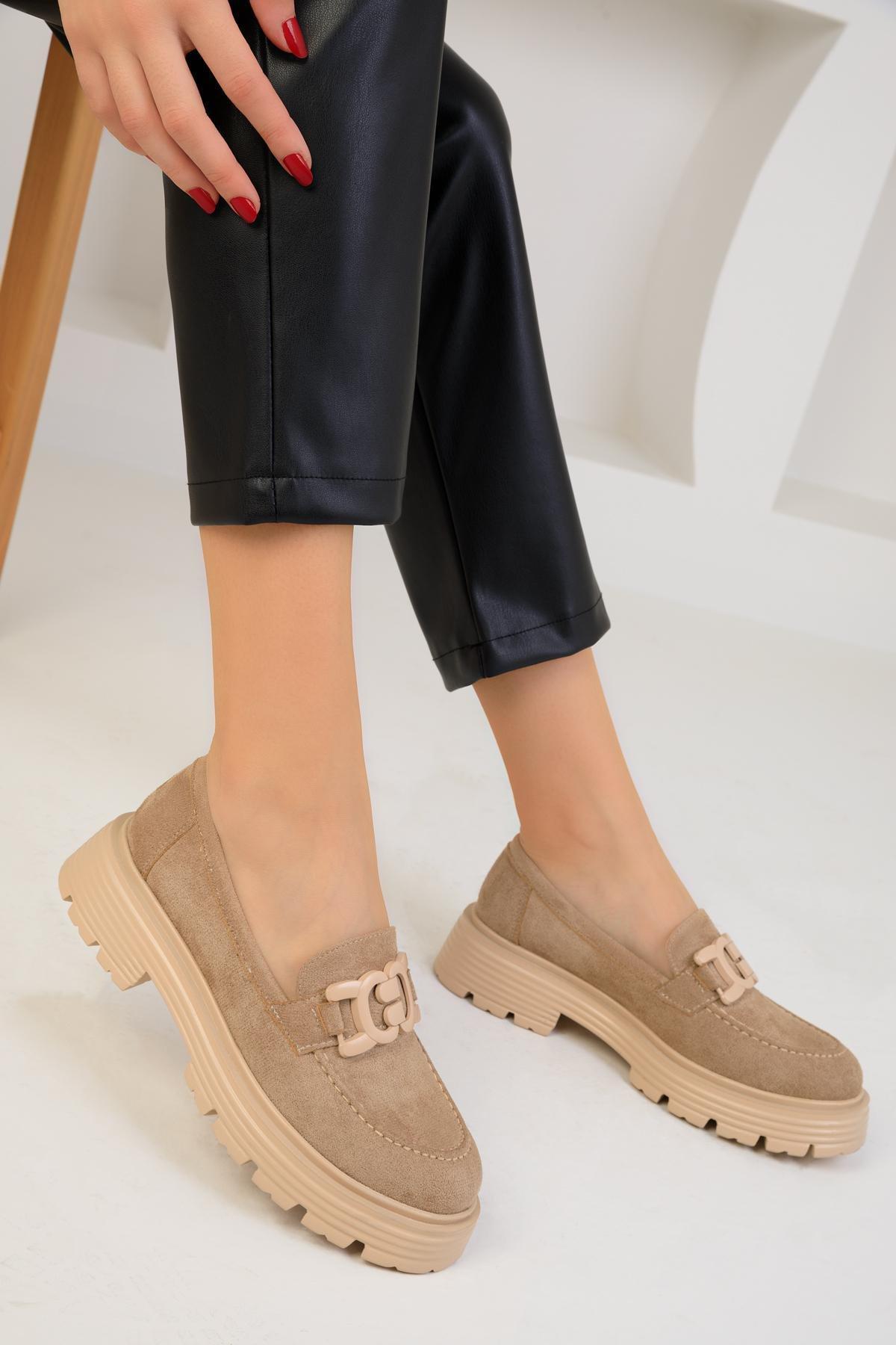 SOHO - Beige Suede Casual Shoes