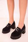 SOHO - Black Suede Womens Casual Shoes 18427