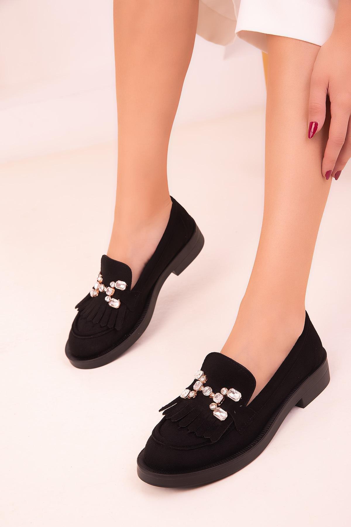 SOHO - Black Suede Casual Shoes