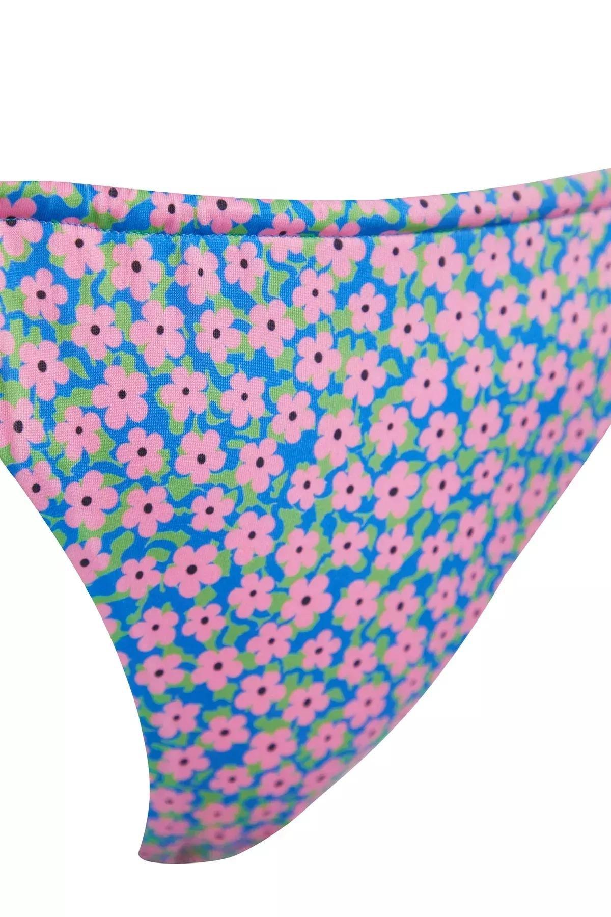 Multicolour Floral Patterned Brazilian Bikini Bottom, C101_1704, medium