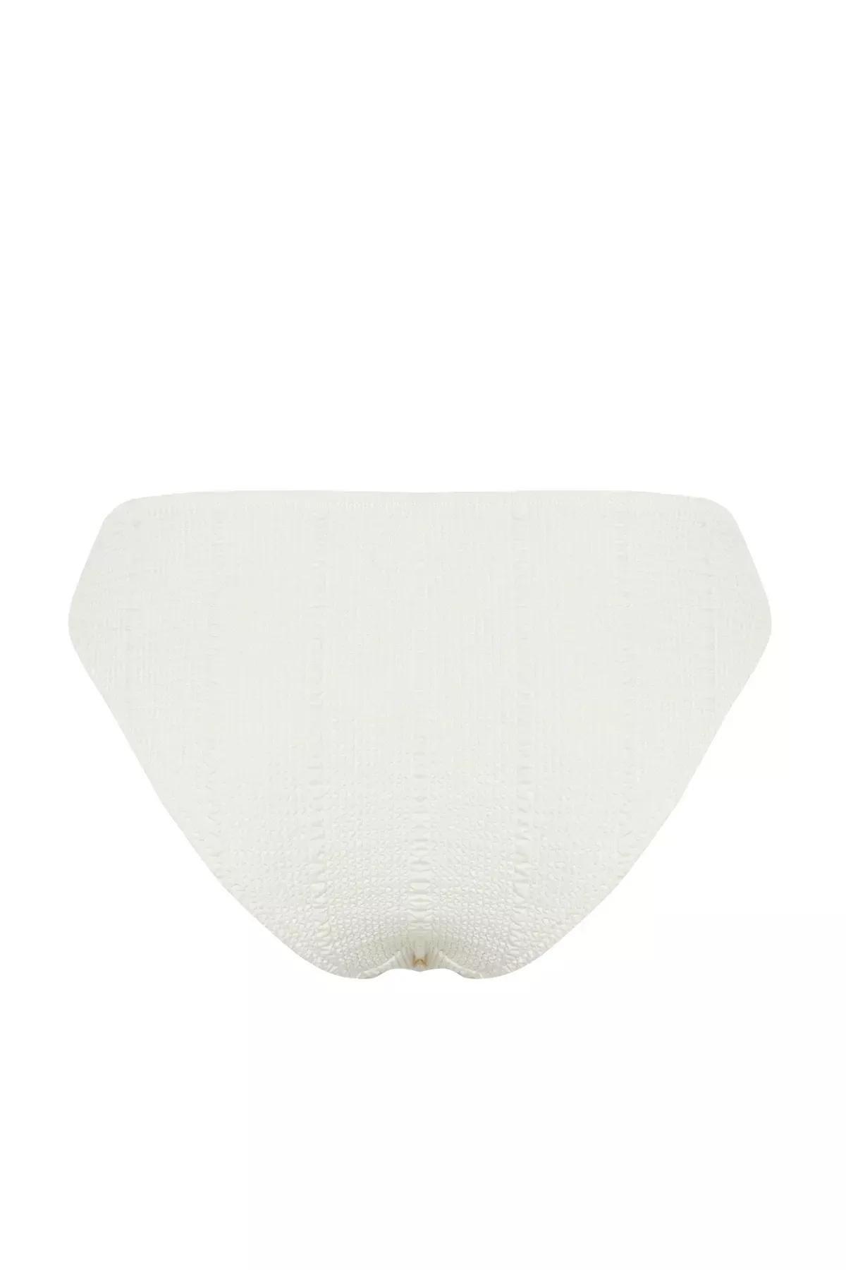 Ecru Textured Bikini Bottom, C101_1635, large image number 5
