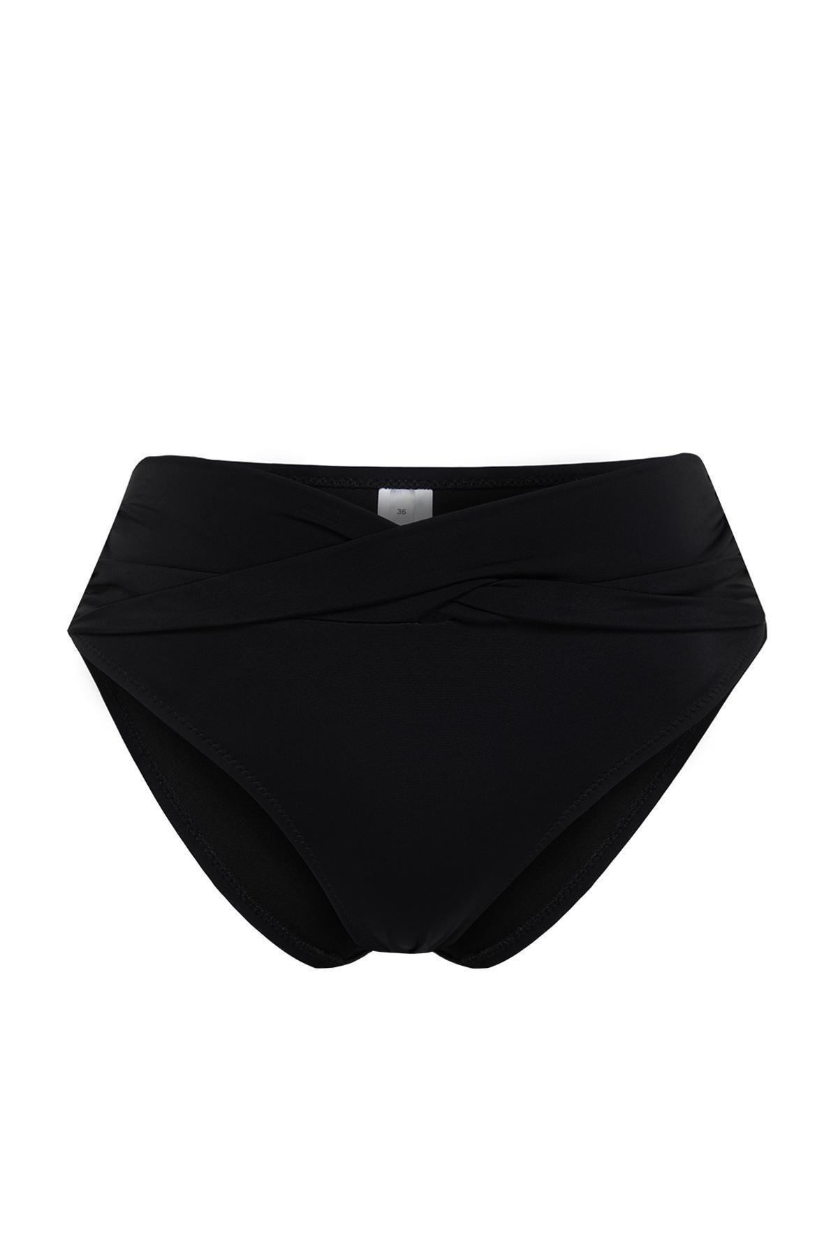 Trendyol - Black Knotted Bikini Bottom