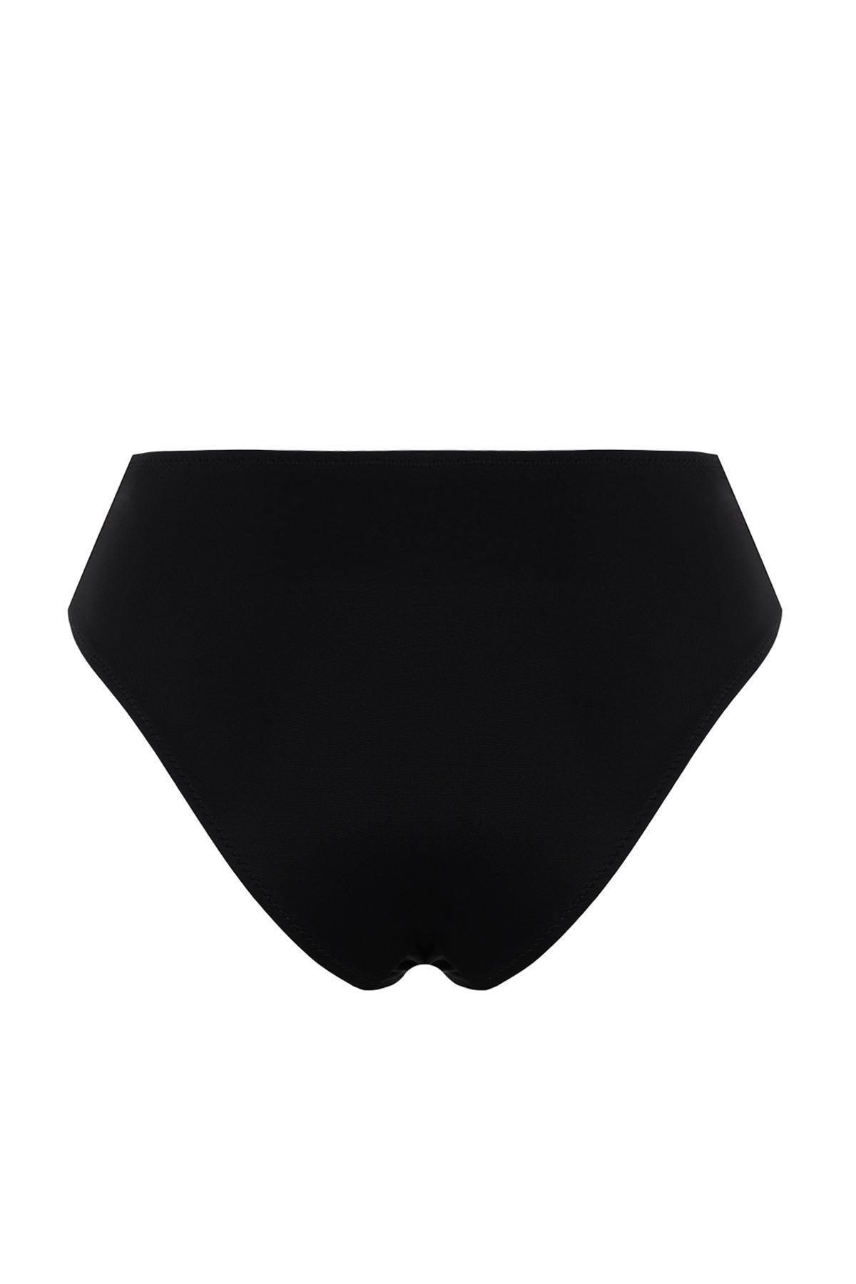 Trendyol - Black Knotted Bikini Bottom