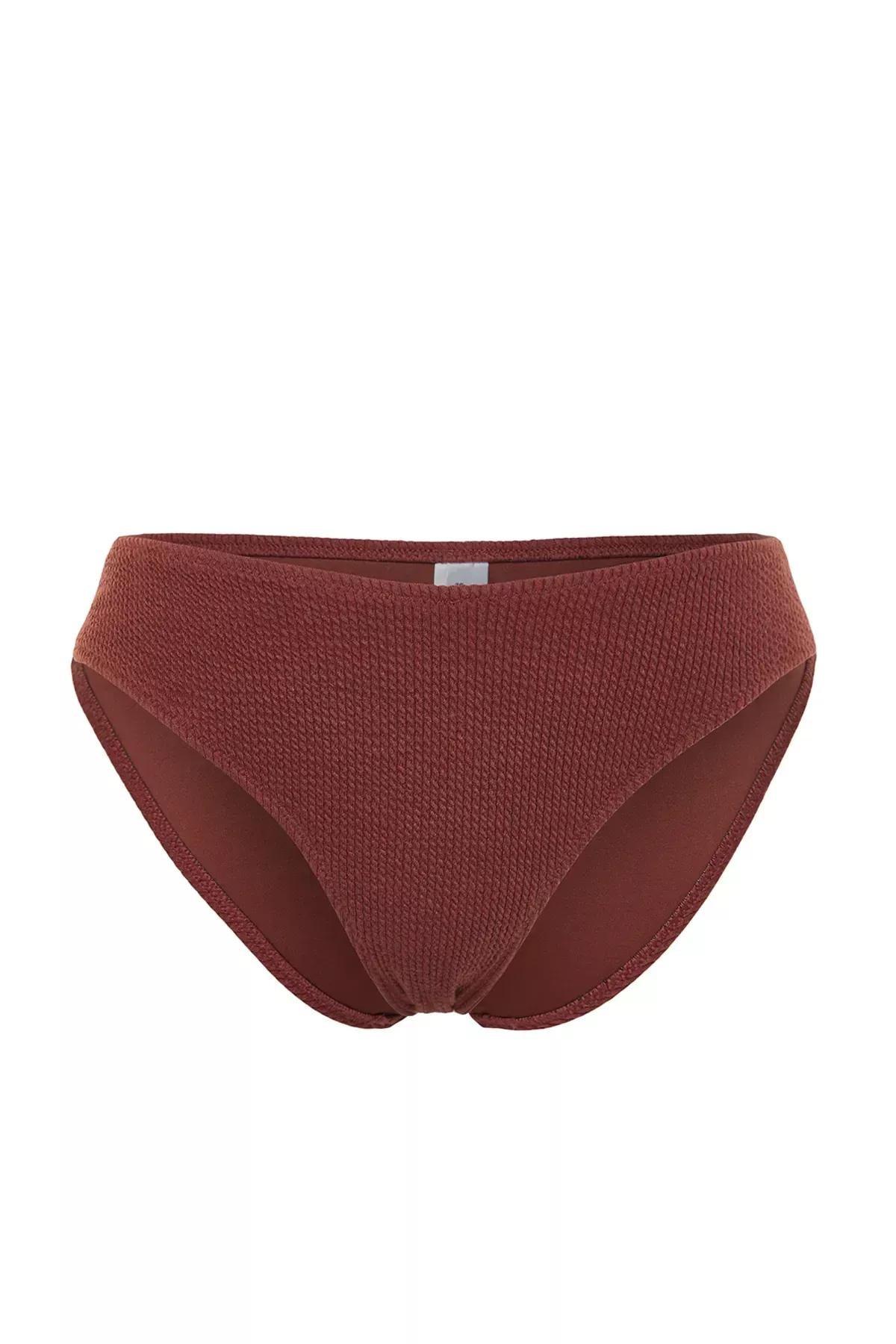 Brown Textured Bikini Bottom, C101_4637, medium