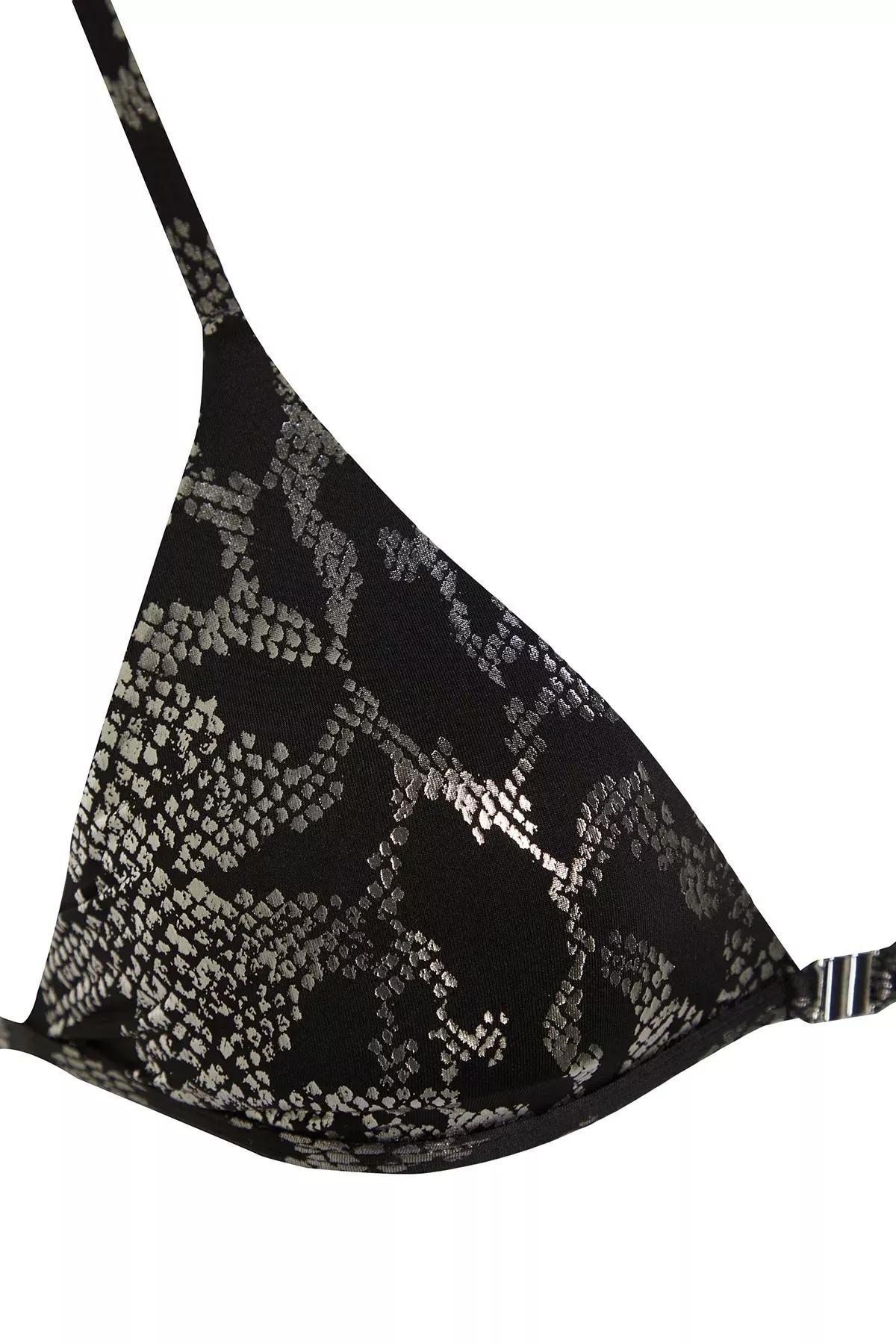 Multicolour Triangle Shiny Printed Bikini Set, C101_1704, large image number 5