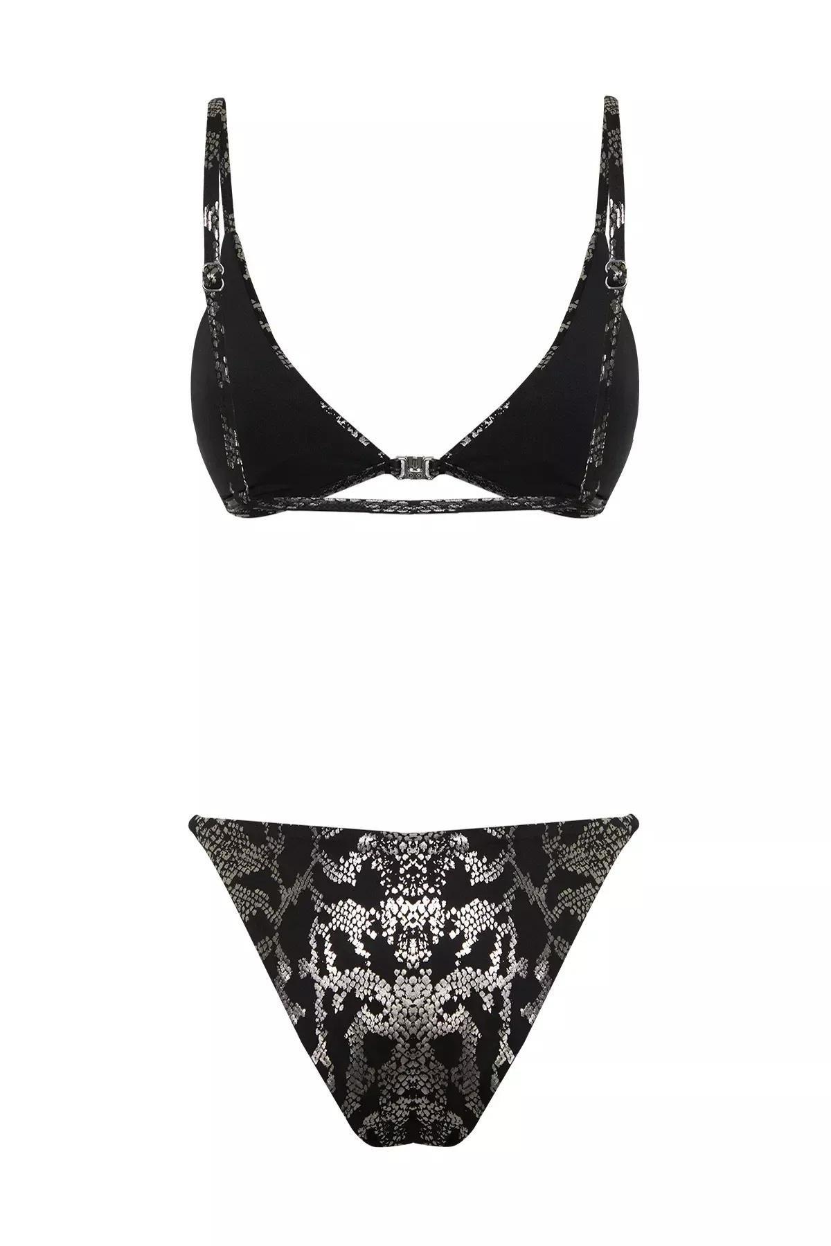 Multicolour Triangle Shiny Printed Bikini Set, C101_1704, large image number 6