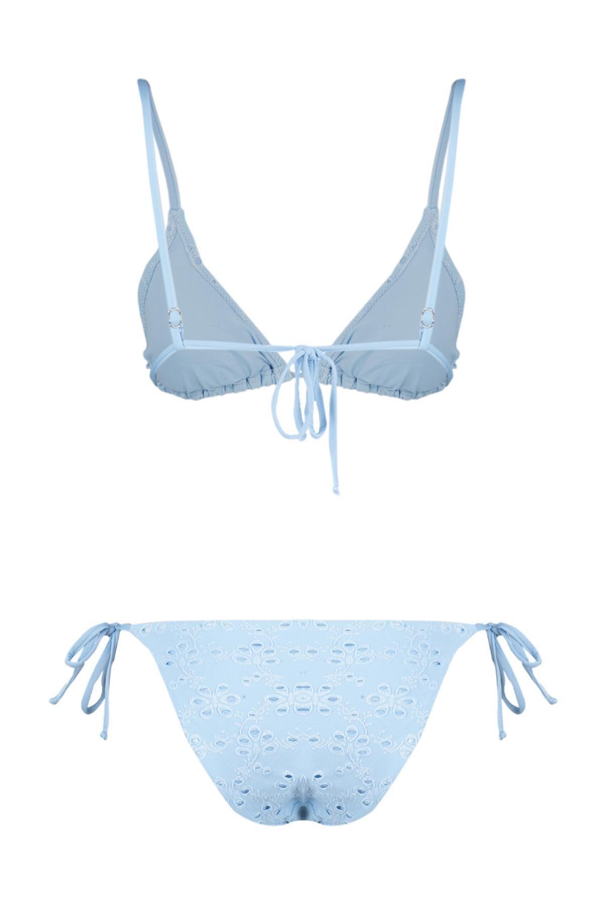 Blue Triangle Bikini Set, , large image number 4