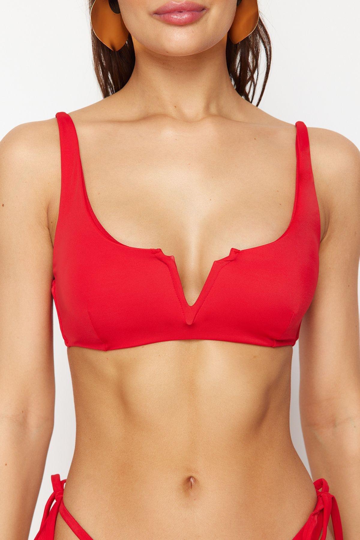 Red Bralette Bikini Top, C101_1831, large image number 2