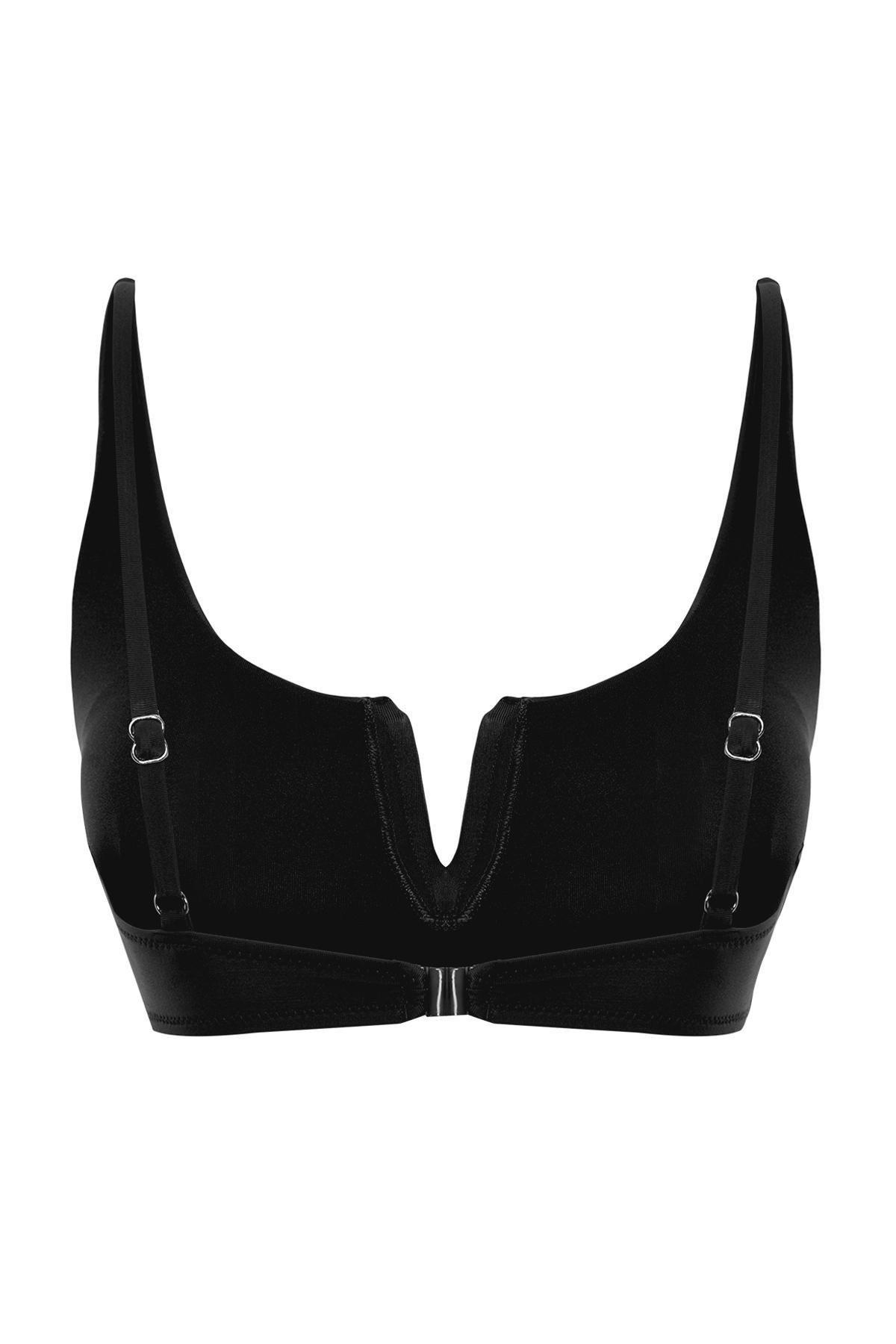 Black Bralette Bikini Top, C101_2094, large image number 5