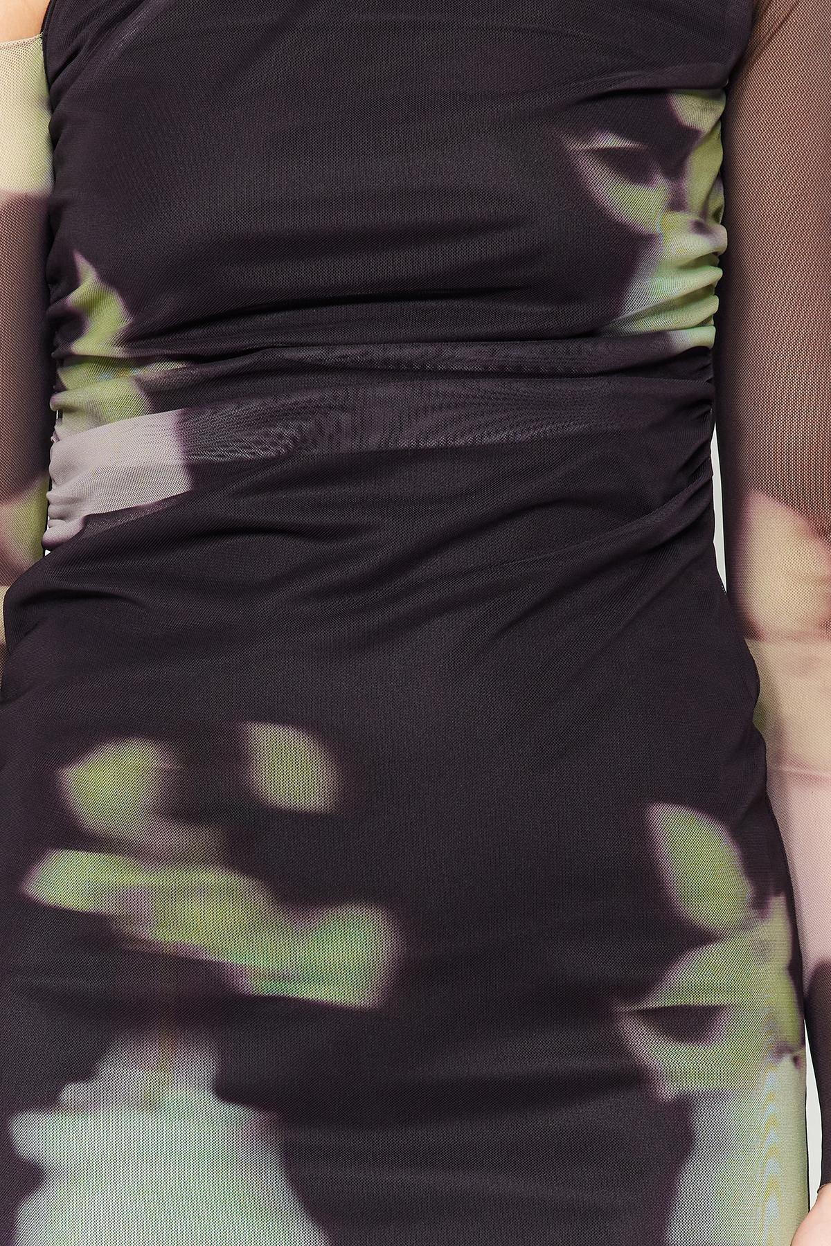 Multicolour Floral Patterned Occasionwear Dress, , large image number 4