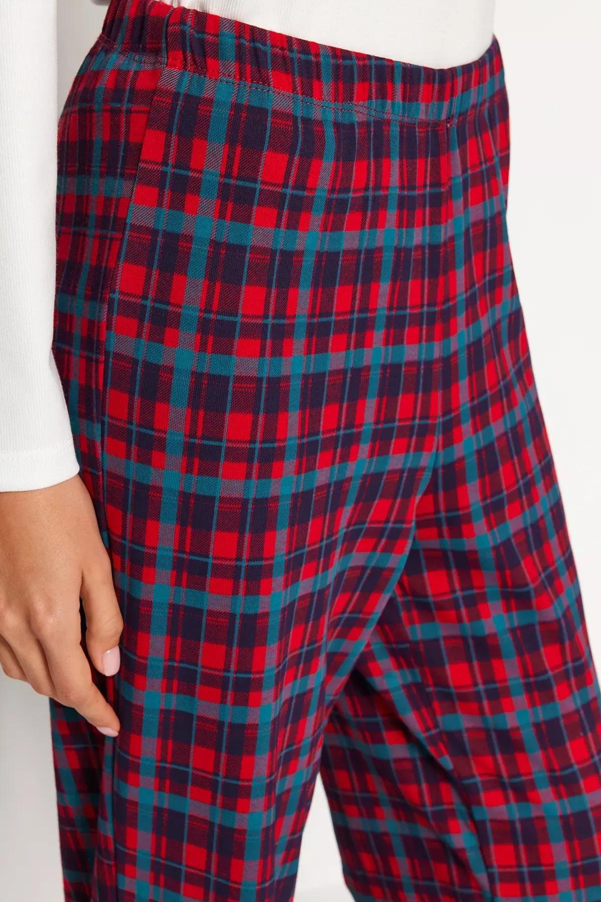 White Plaid Pyjama Set, , large image number 6
