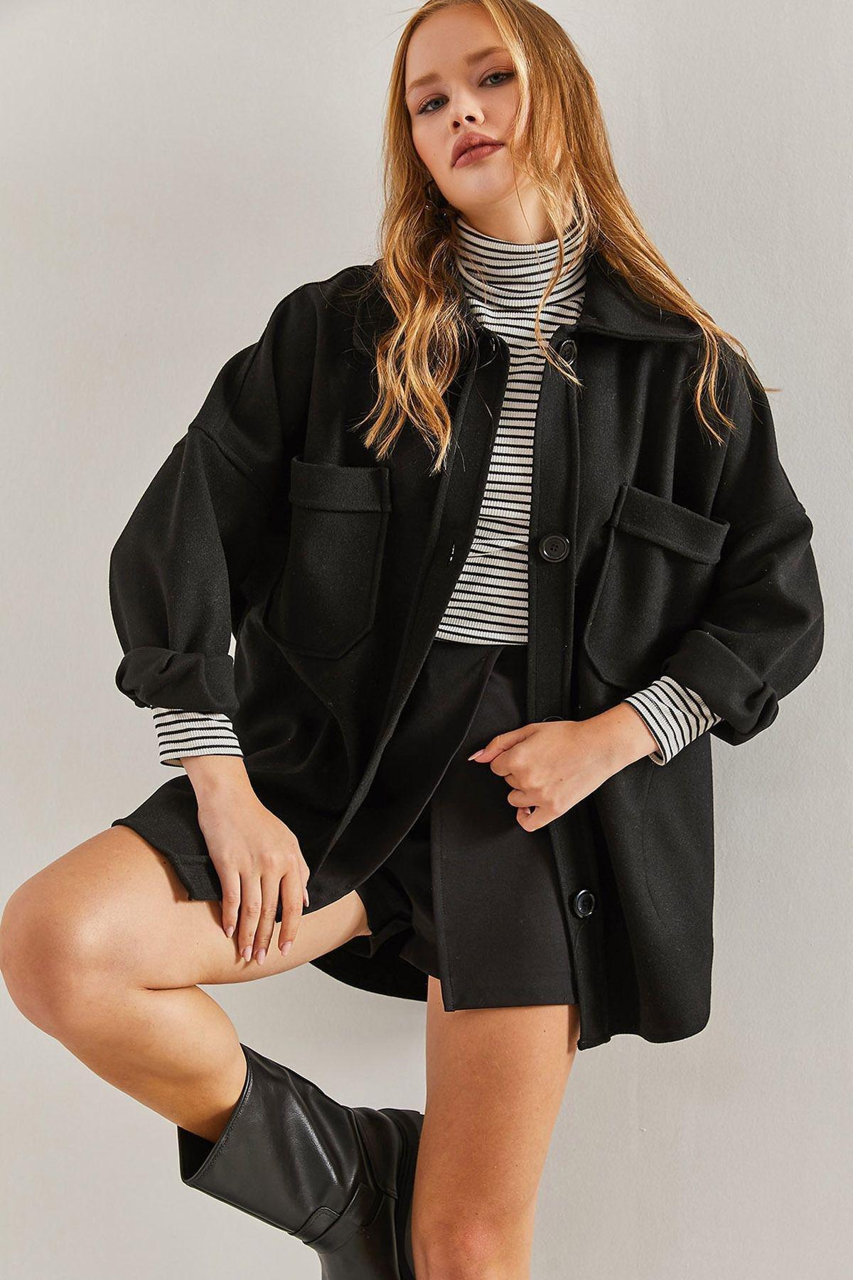 Womens Double Pocket Stamped Jacket, single, , large image number 0