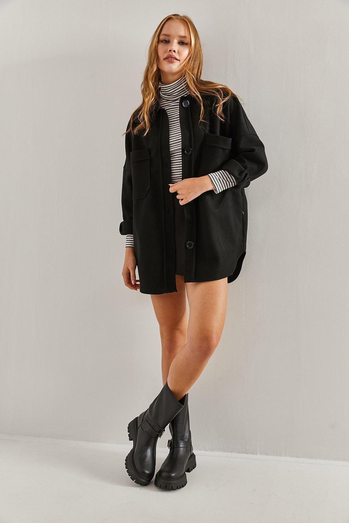 Womens Double Pocket Stamped Jacket, single, , large image number 2