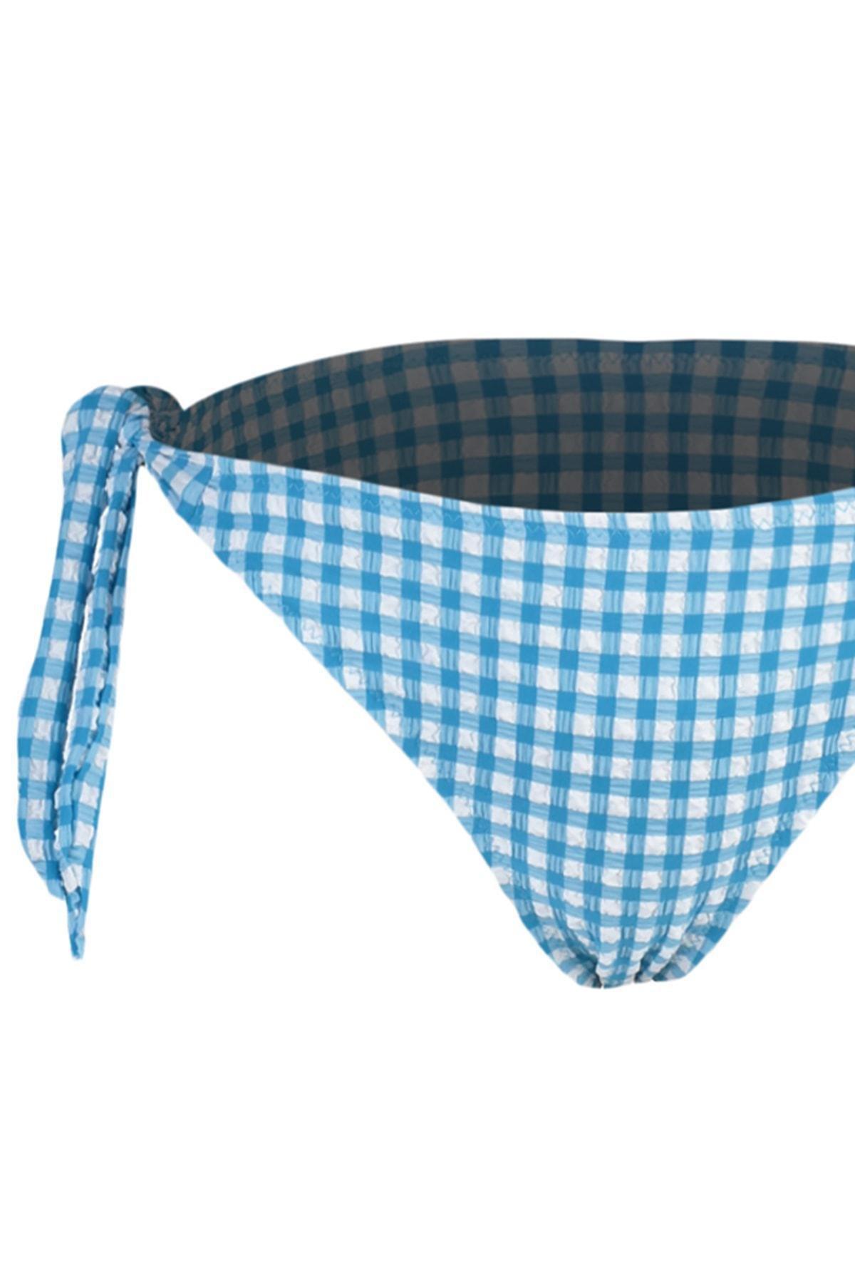 Blue Plaid Bikini Bottom, , large image number 2