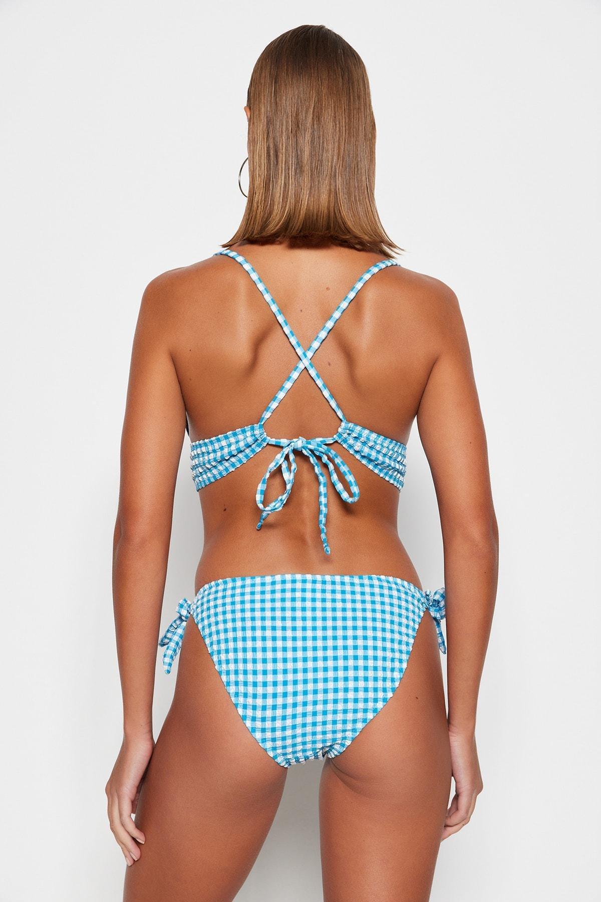Blue Plaid Bikini Bottom, , large image number 7