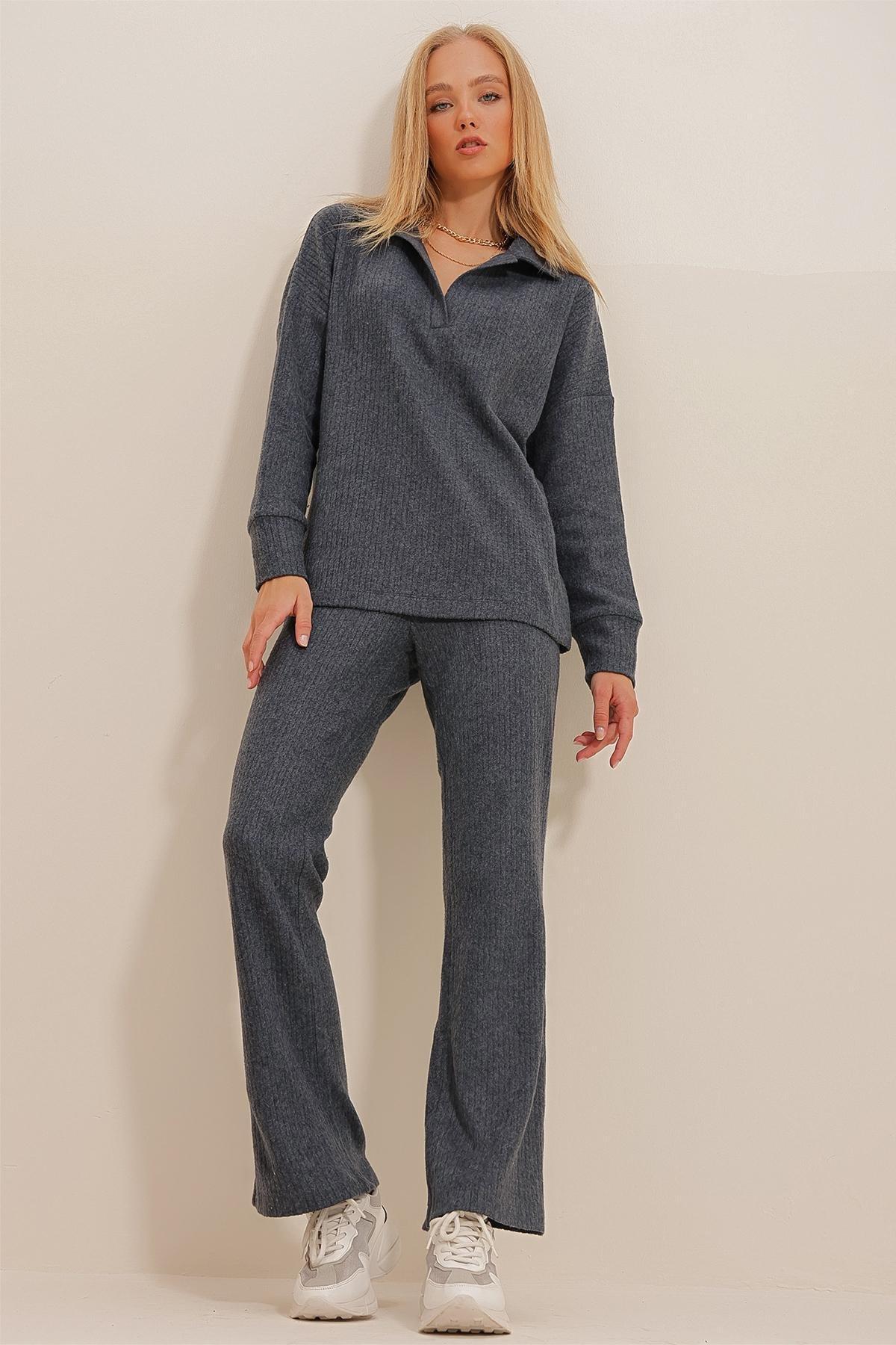 Grey Knitted Co-Ord Set, , large image number 0