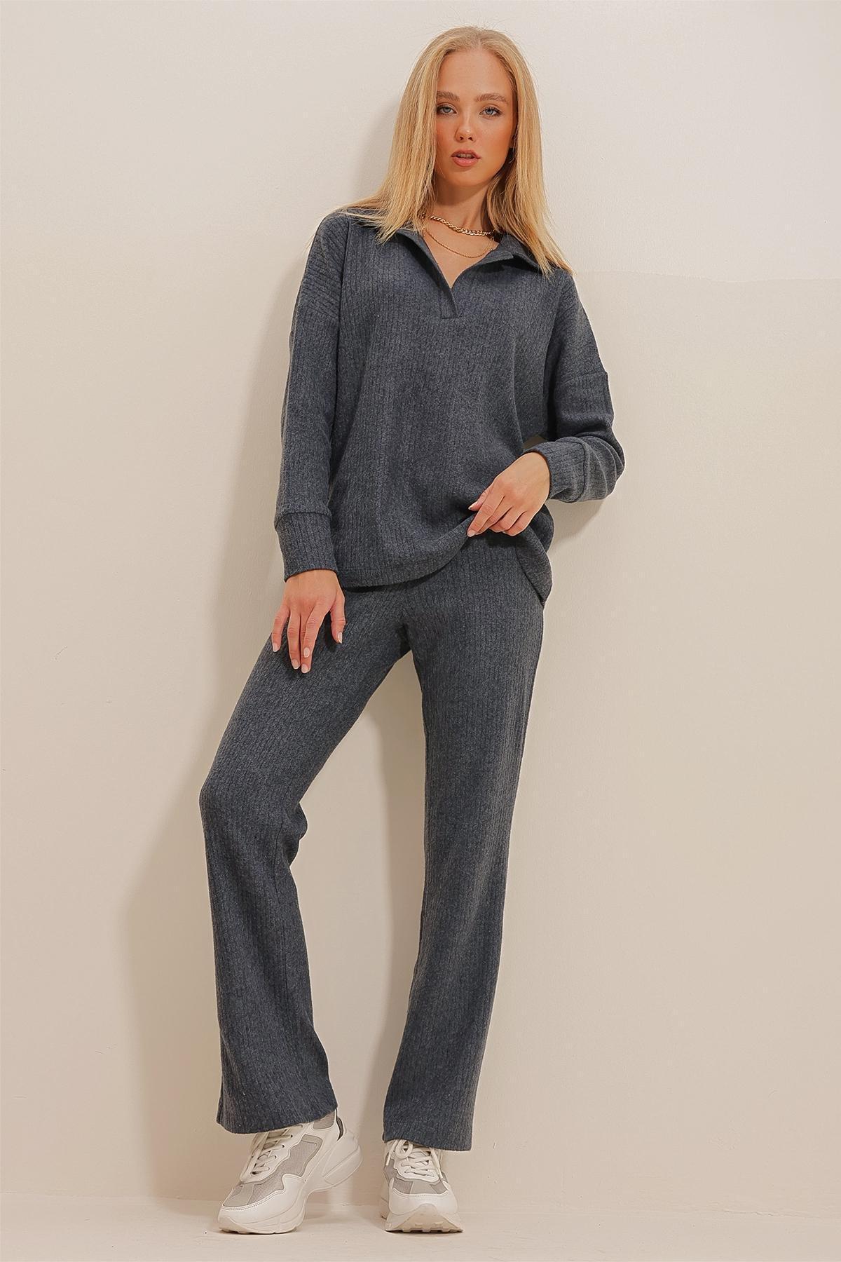 Grey Knitted Co-Ord Set, , large image number 2