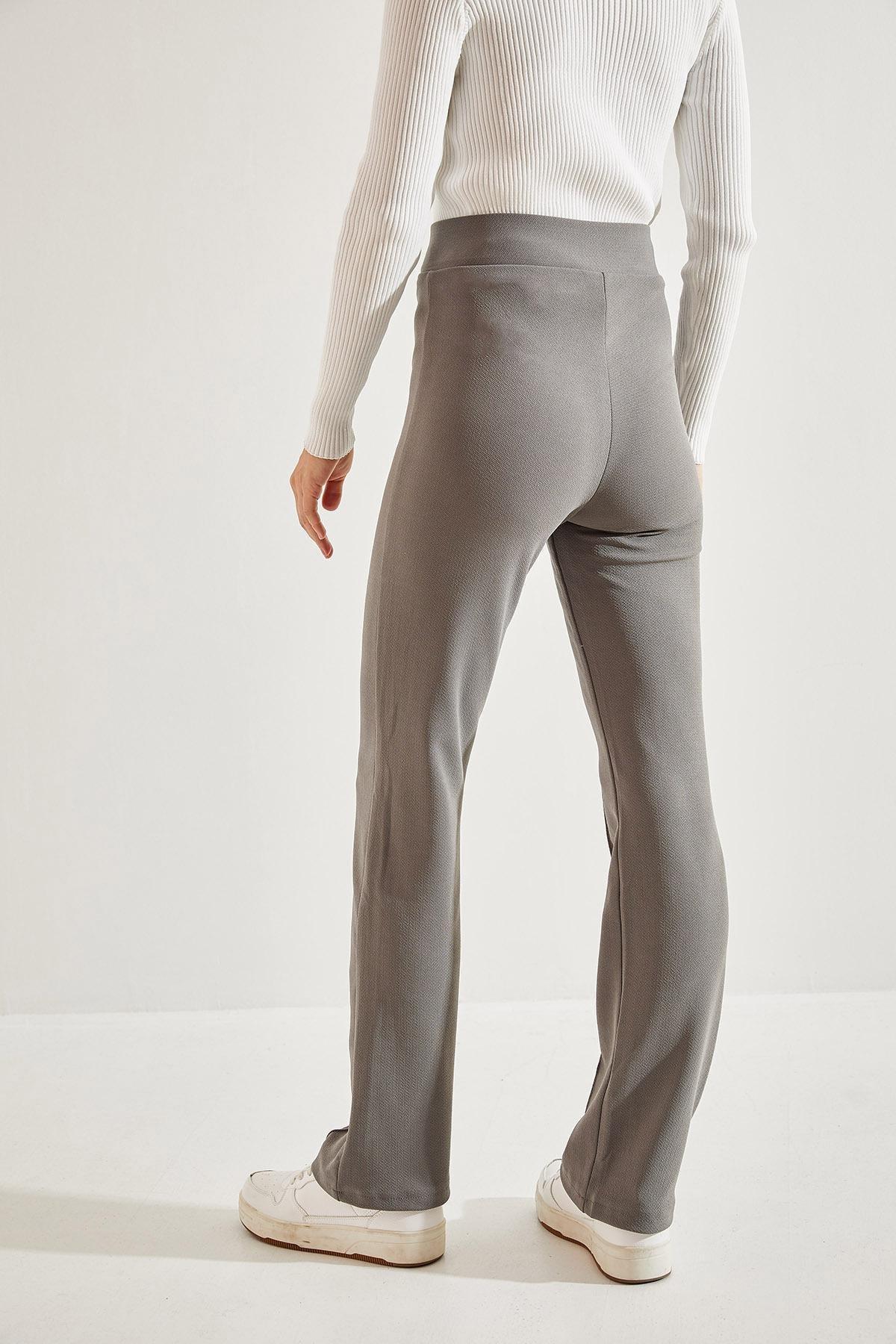 Grey Palazzo Trousers, C101_1653, large image number 4