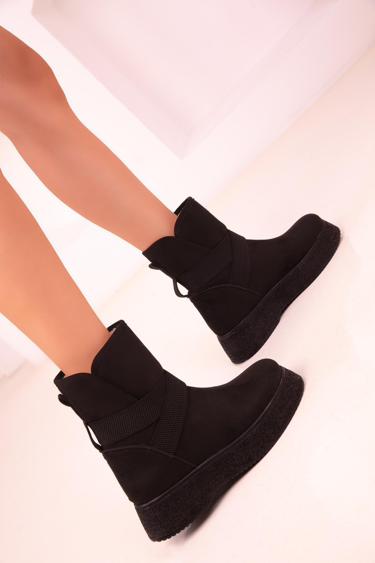 Black Suede Boots, , large image number 4