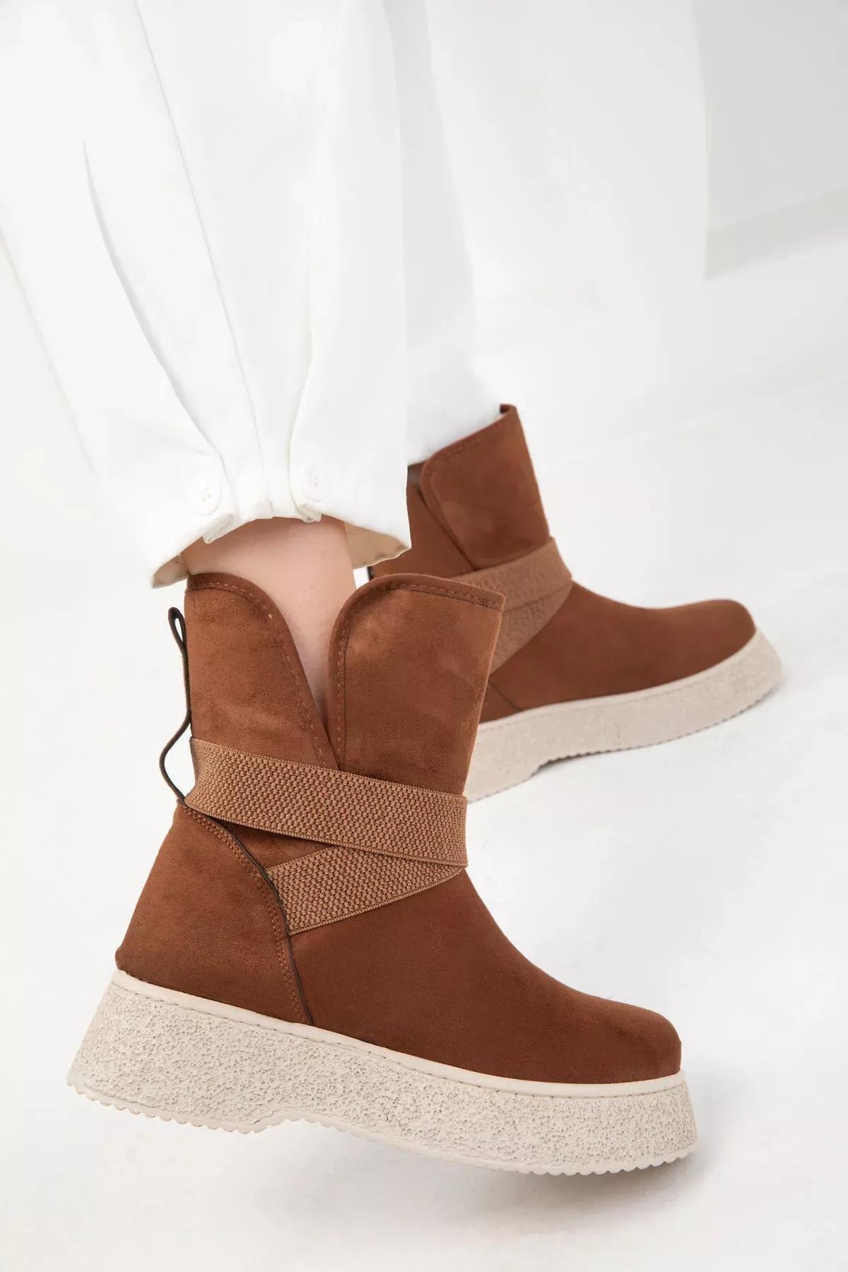 Brown Suede Boots, C101_4460, medium