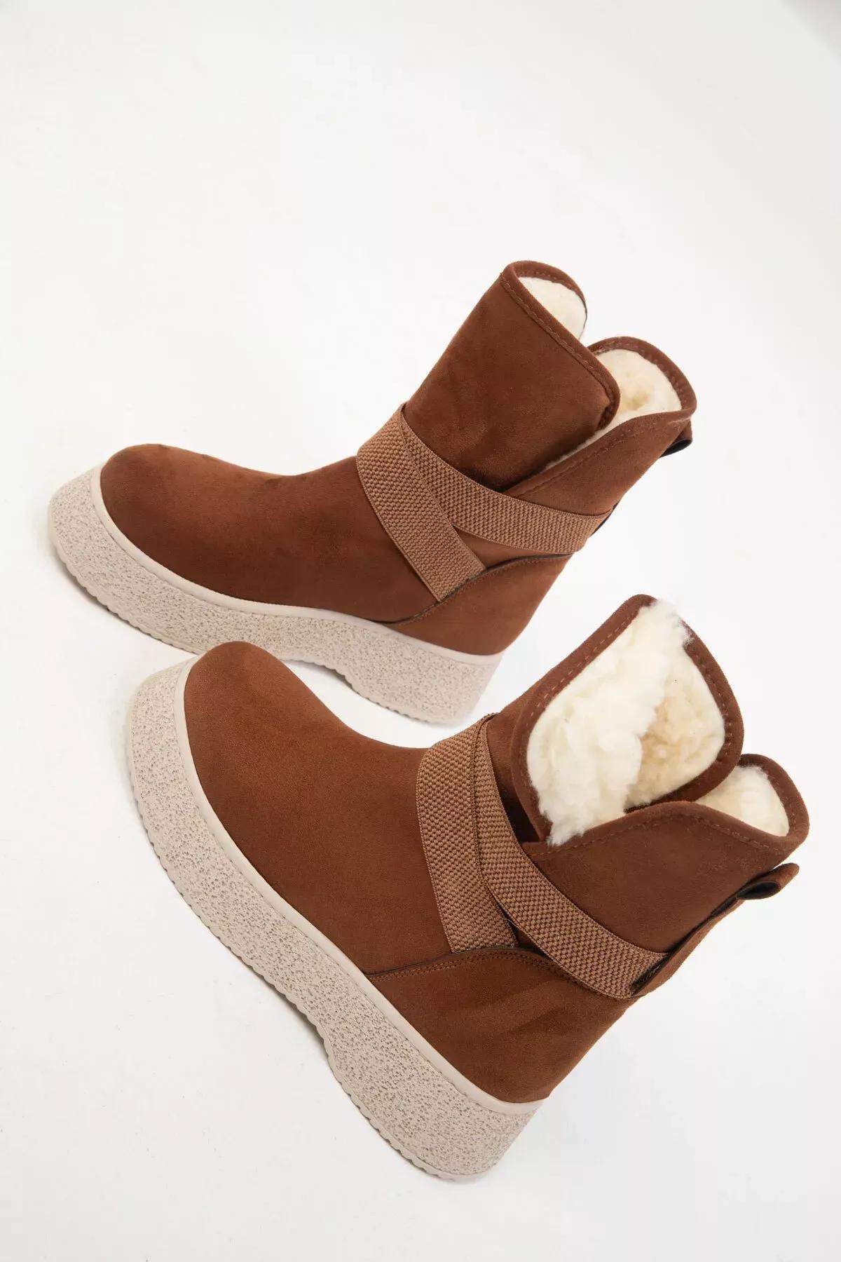 Brown Suede Boots, C101_4460, medium