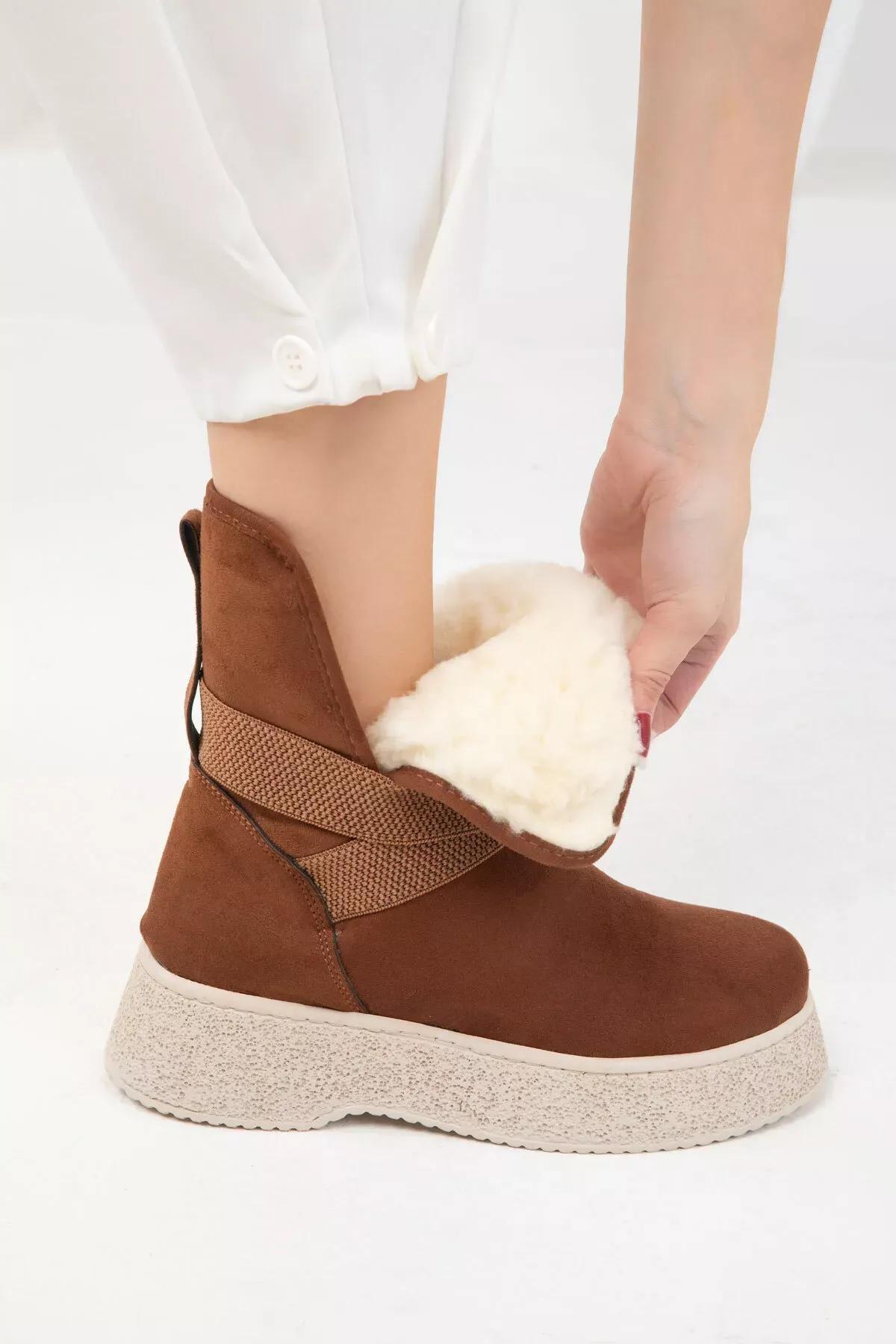 Brown Suede Boots, C101_4460, large image number 4