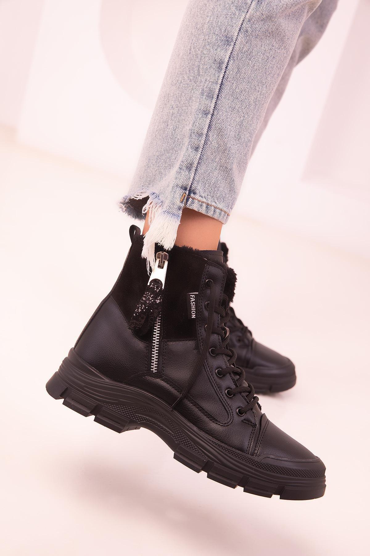 Black Leather Boots, C101_2972, large image number 4