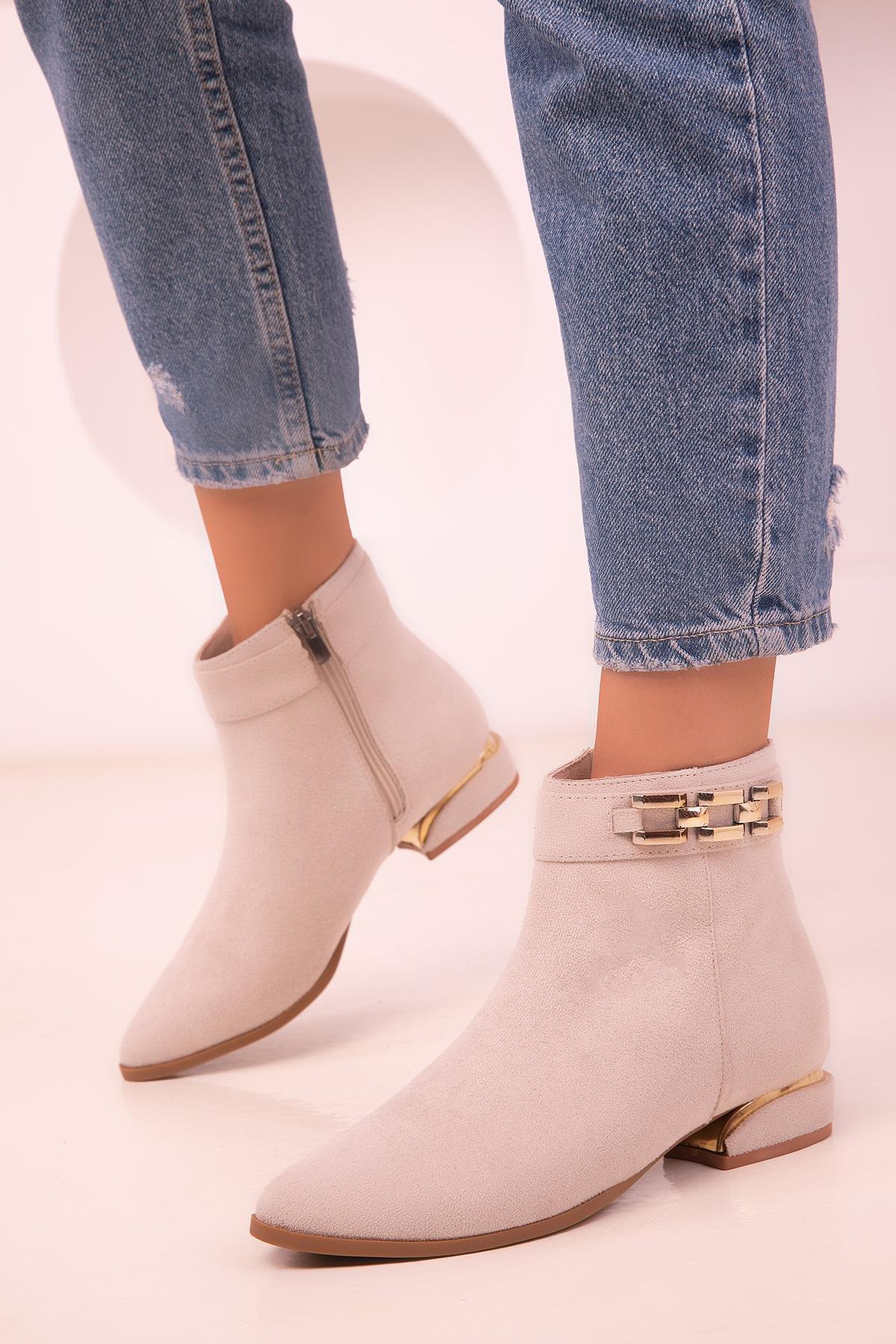 Brown Suede Boots, , large image number 1