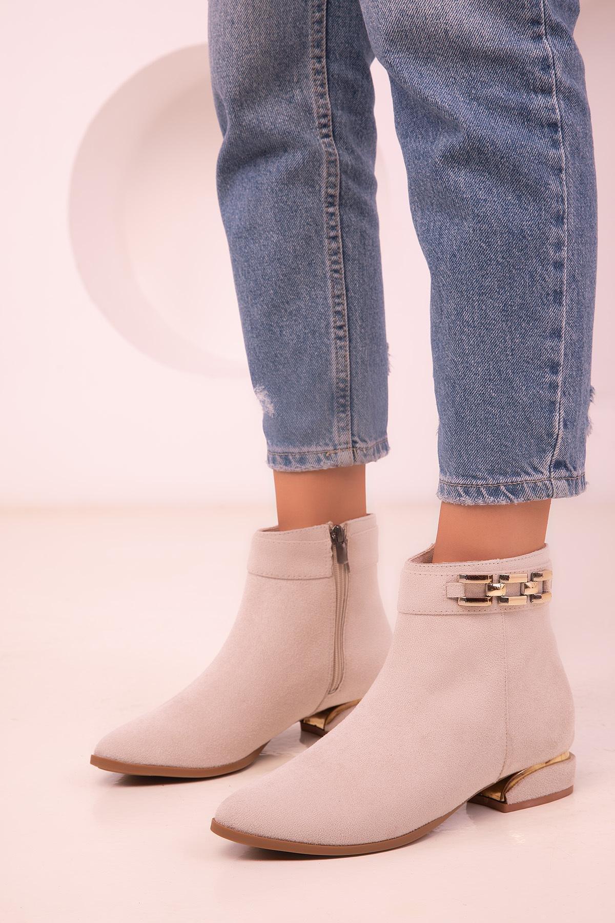 Brown Suede Boots, , large image number 4