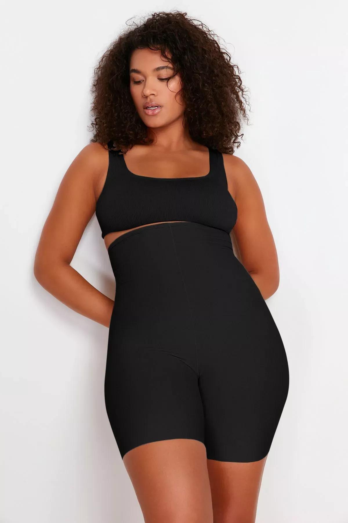 Black Plus-Size Shapewear Corset, , large image number 1